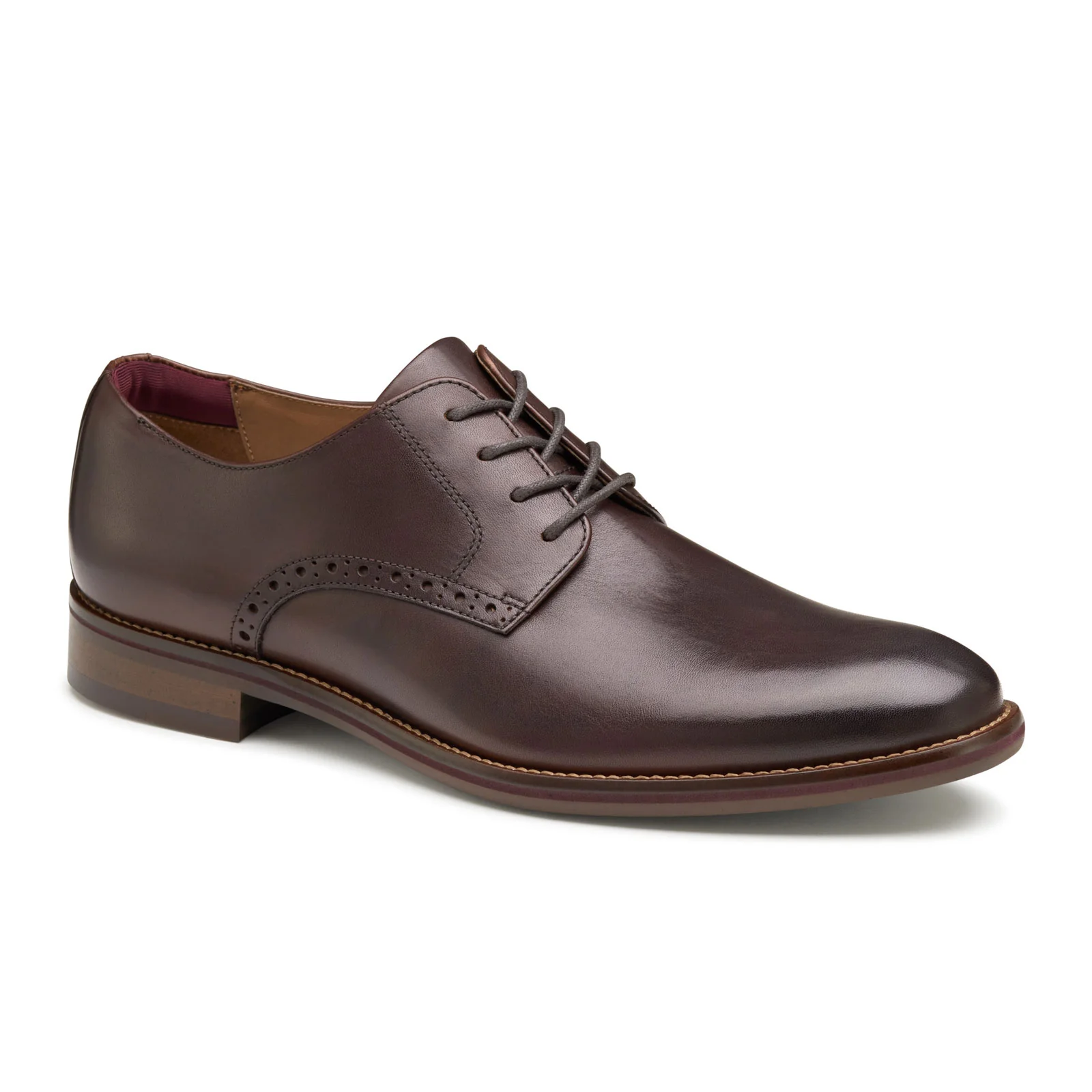 Johnston & Murphy Conard 2.0 Plain Toe Oxford (Men) - Mahogany Full Grain - Image 4
