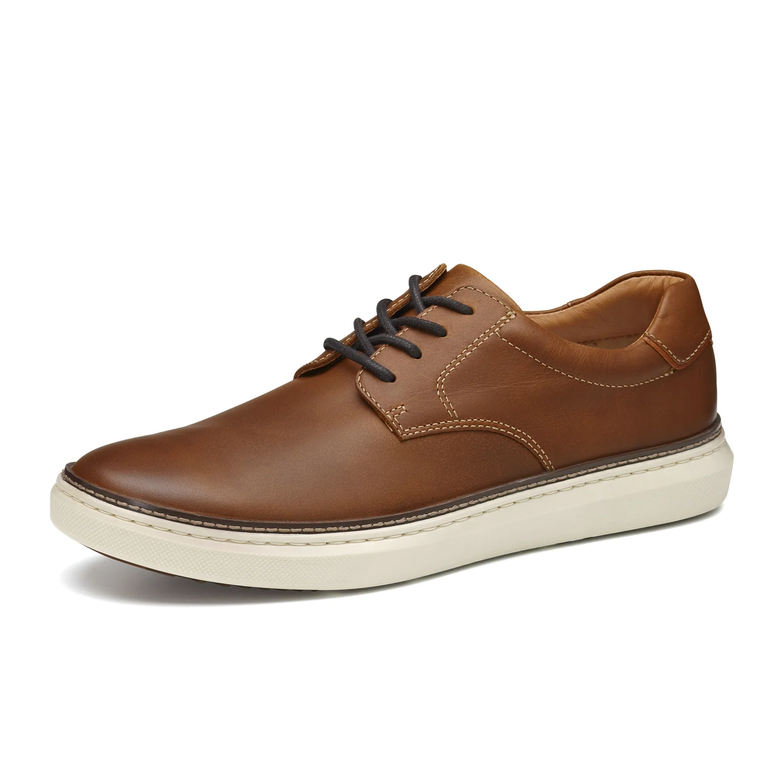 Johnston & Murphy McGuffey 2 Plain Toe Oxford (Men) - Tan Full Grain - Image 2