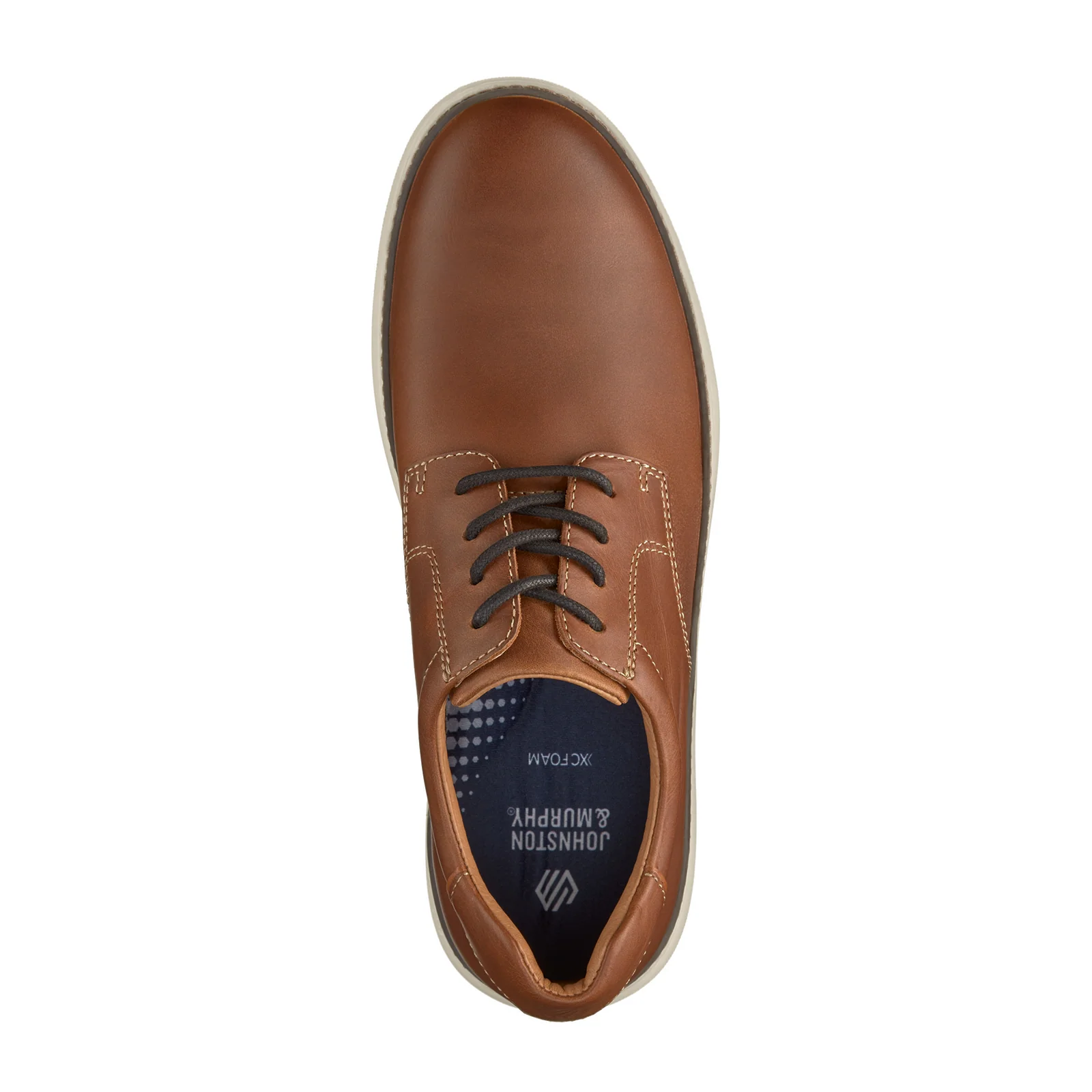 Johnston & Murphy McGuffey 2 Plain Toe Oxford (Men) - Tan Full Grain - Image 3