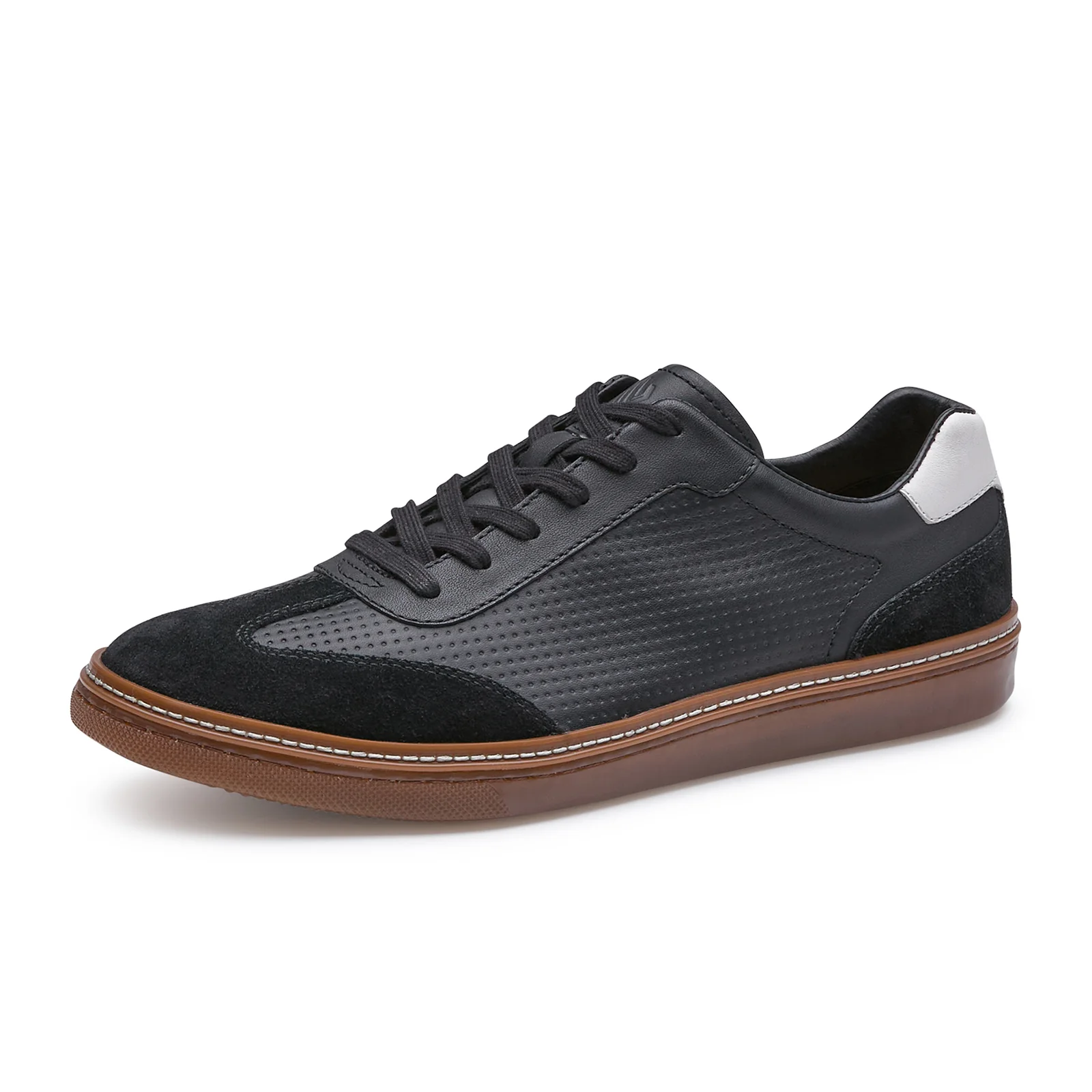 Johnston & Murphy Mcguffey T-Toe Oxford (Men) - Black Full Grain/Suede - Image 2