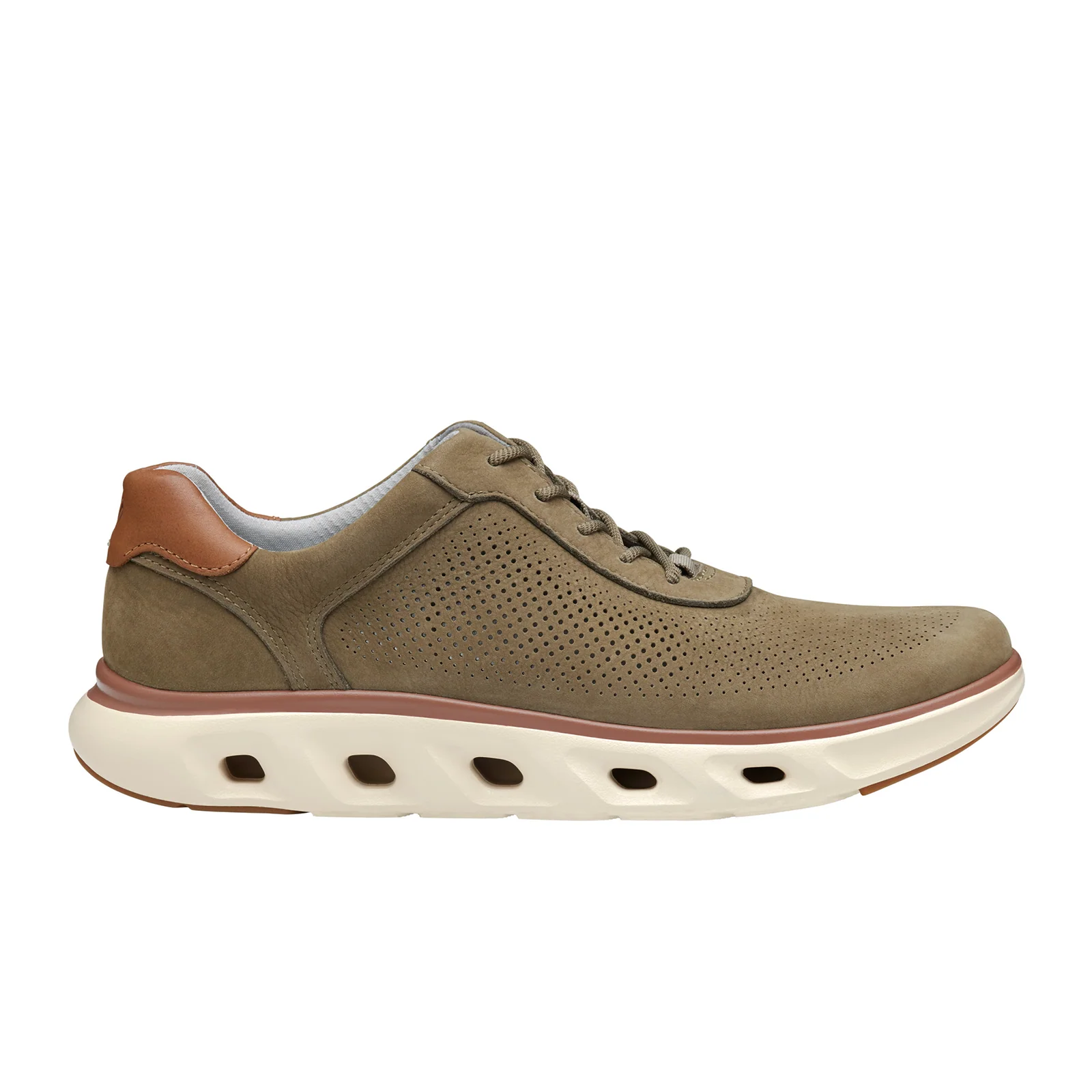 Johnston & Murphy Reactivate U-Throat Sneaker (Men) - Taupe Nubuck