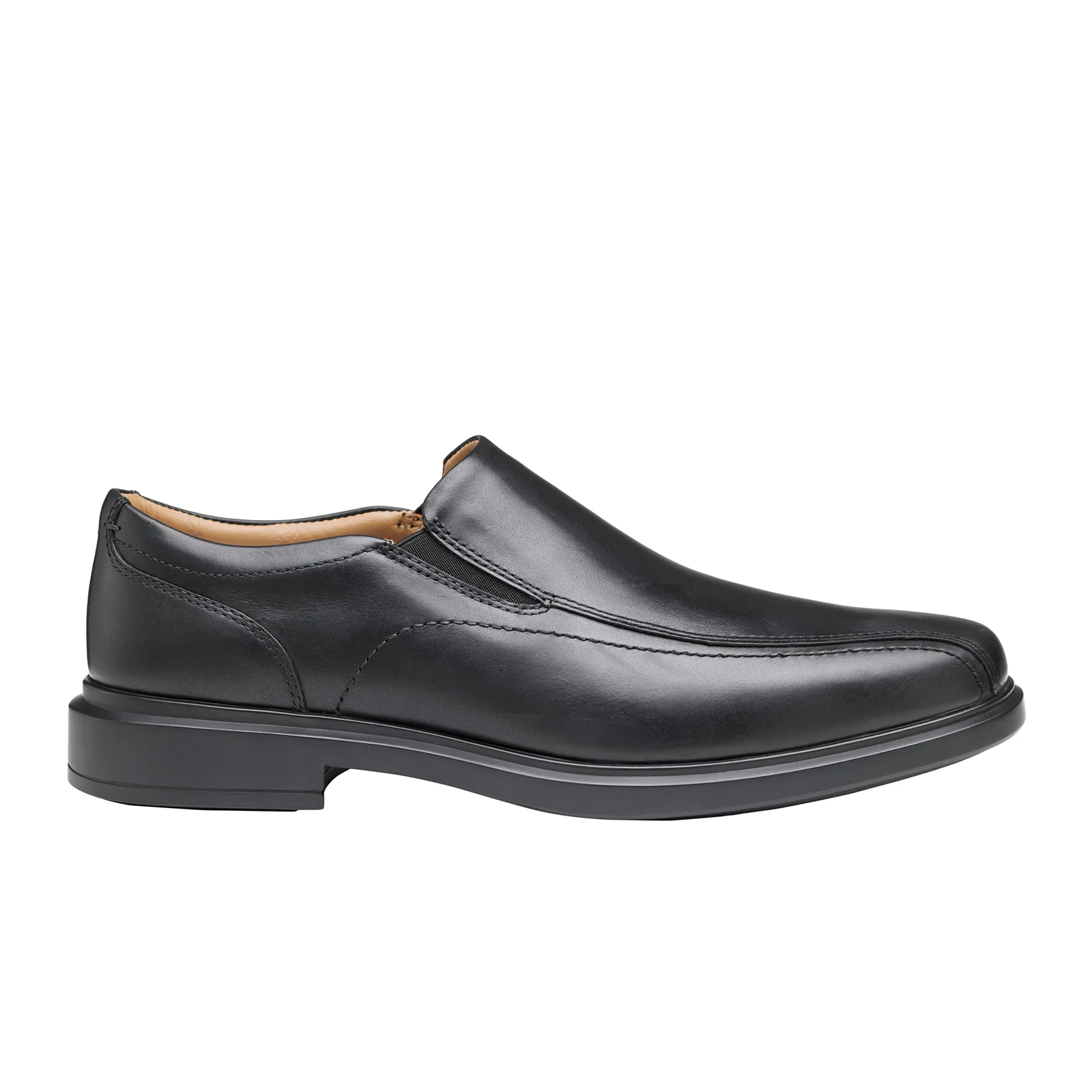 Johnston & Murphy XC4 Stanton Runoff Venetian Slip On (Men) - Black Waterproof Calfskin