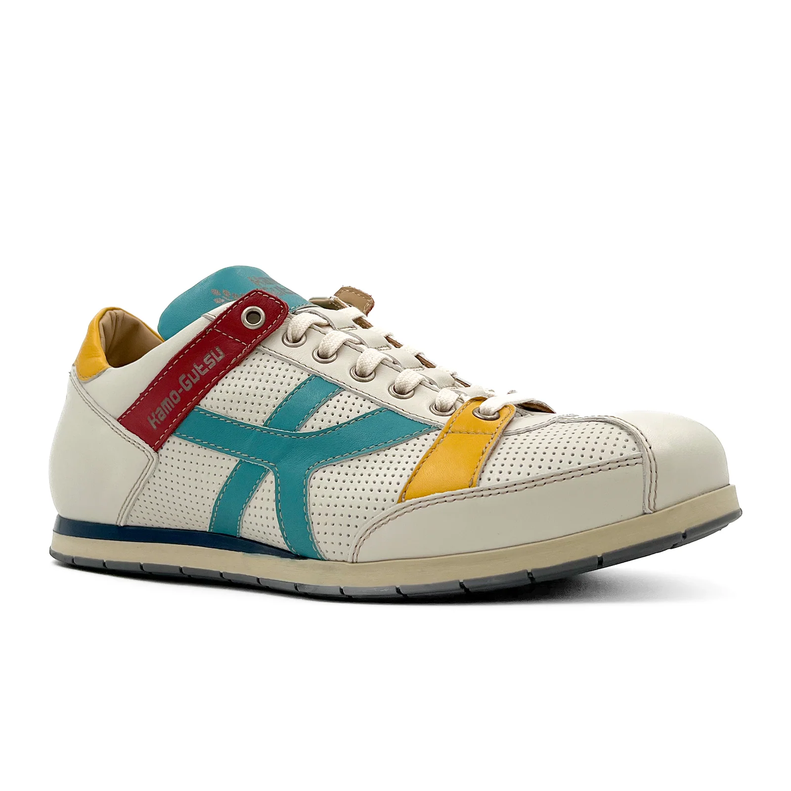 Kamo-Gutsu TIFO 044 Low Sneaker (Men) - Bianco/Atlantico - Image 2
