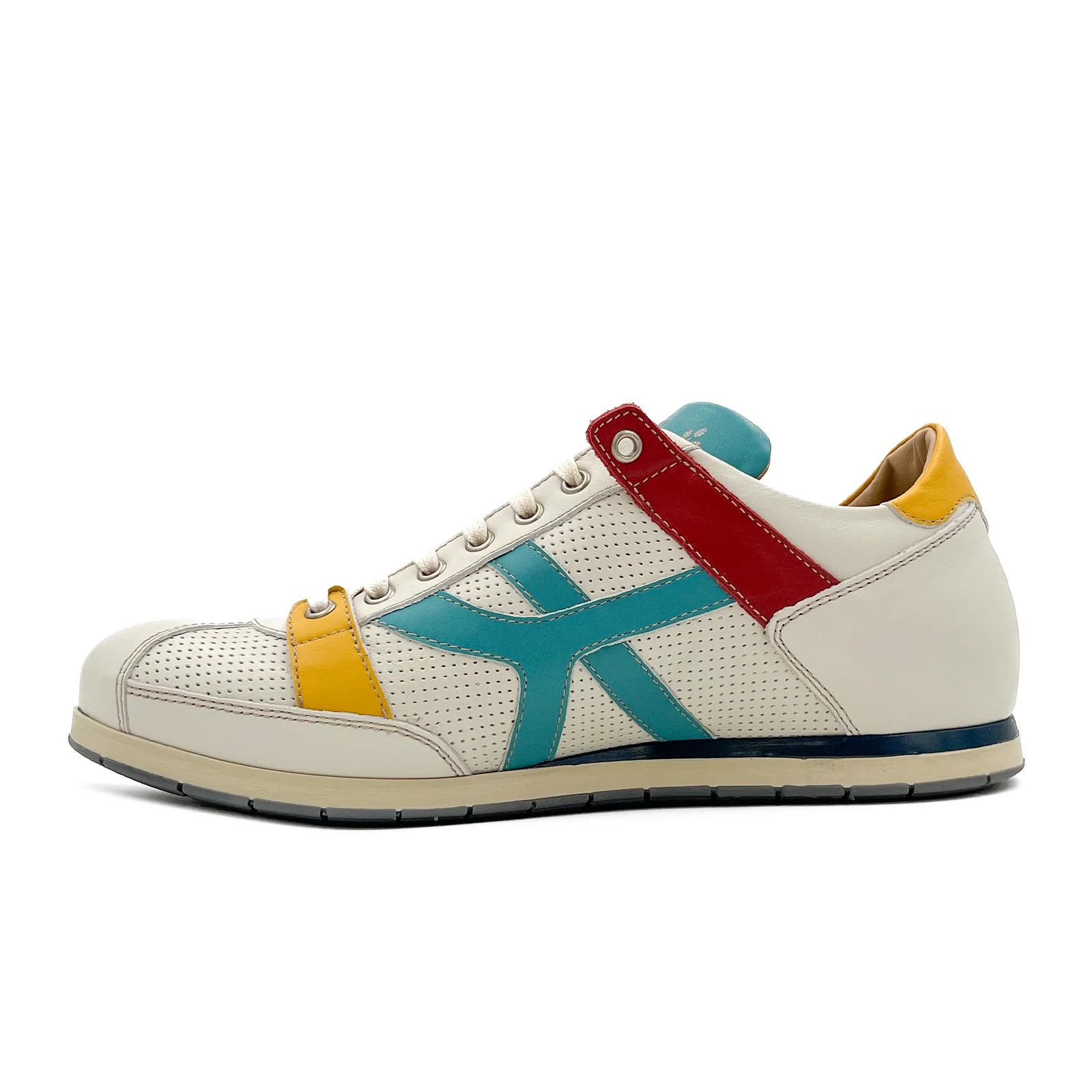 Kamo-Gutsu TIFO 044 Low Sneaker (Men) - Bianco/Atlantico - Image 3