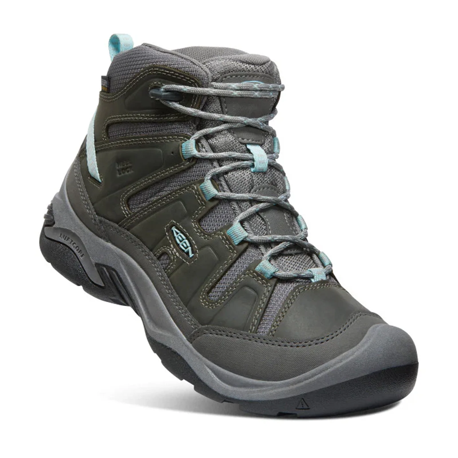 Keen Circadia Mid Waterproof Hiking Boot (Women) - Steel Grey/Cloud Blue - Image 3