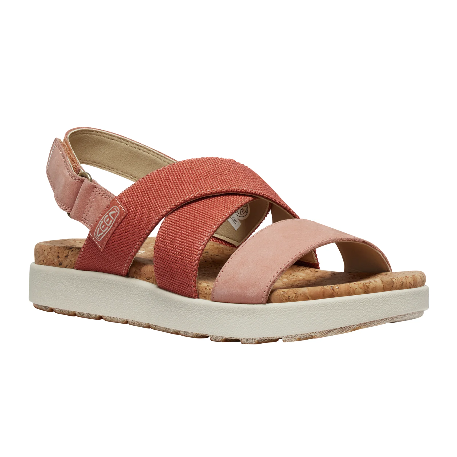 Keen Elle Criss Cross Backstrap Sandal (Women) - Baked Clay/Cork - Image 2