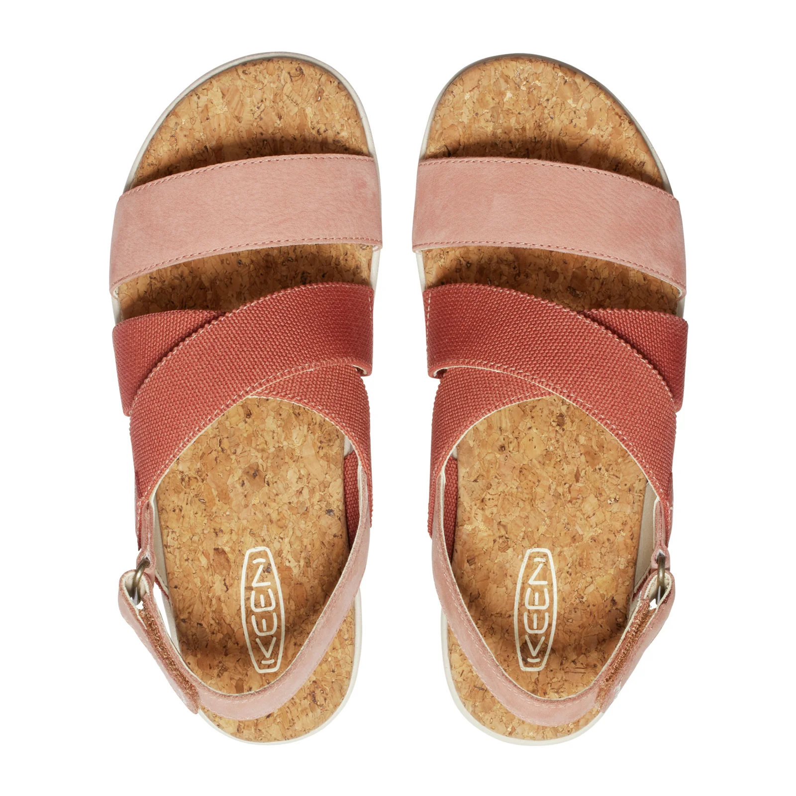 Keen Elle Criss Cross Backstrap Sandal (Women) - Baked Clay/Cork - Image 3