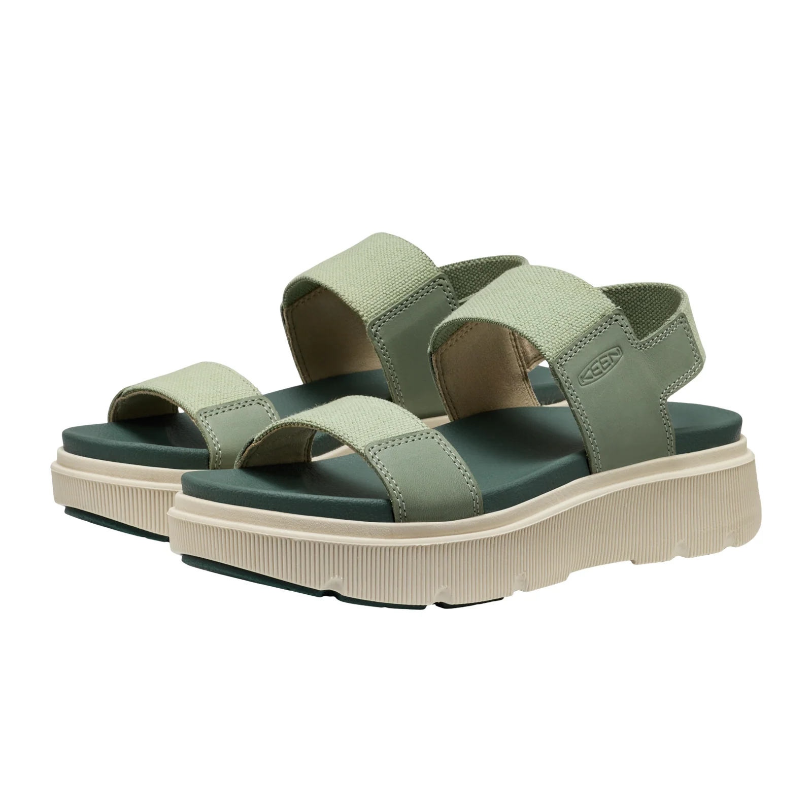 Keen Elle Mila Backstrap Sandal (Women) - Lily Pad/Dark Forest - Image 3