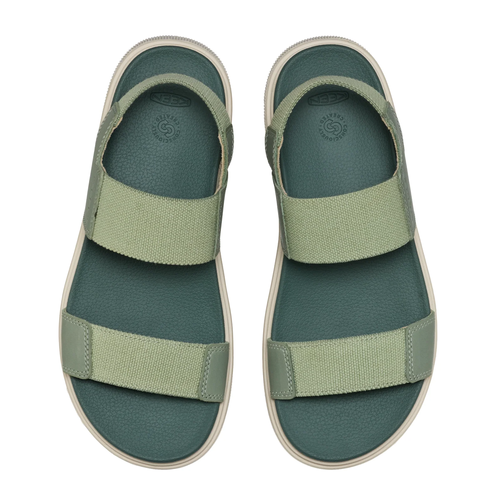 Keen Elle Mila Backstrap Sandal (Women) - Lily Pad/Dark Forest - Image 4