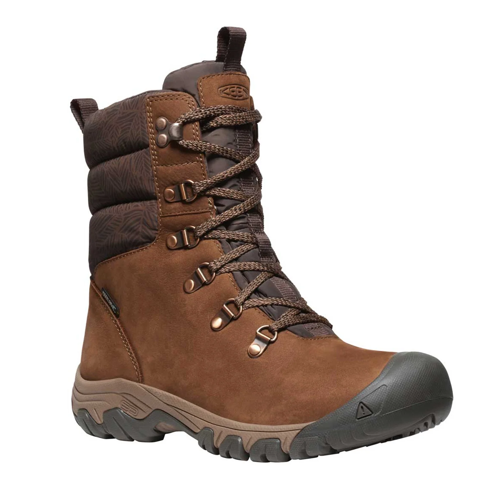 Keen Greta Mid Waterproof Boot (Women) - Bison/Java - Image 3