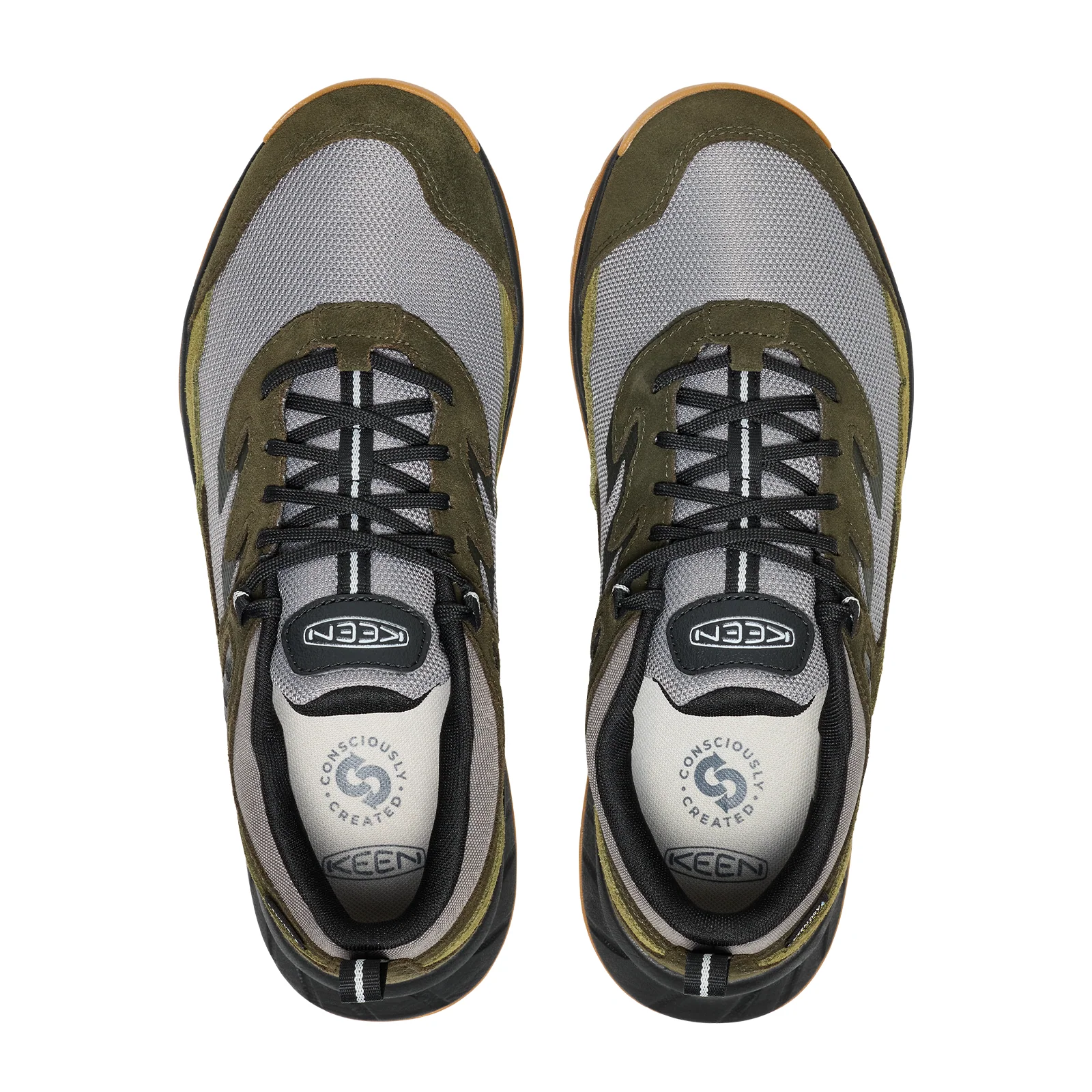 Keen Hightrail Waterproof Hiking Shoe (Men) - Steel Grey/Forest Night - Image 5