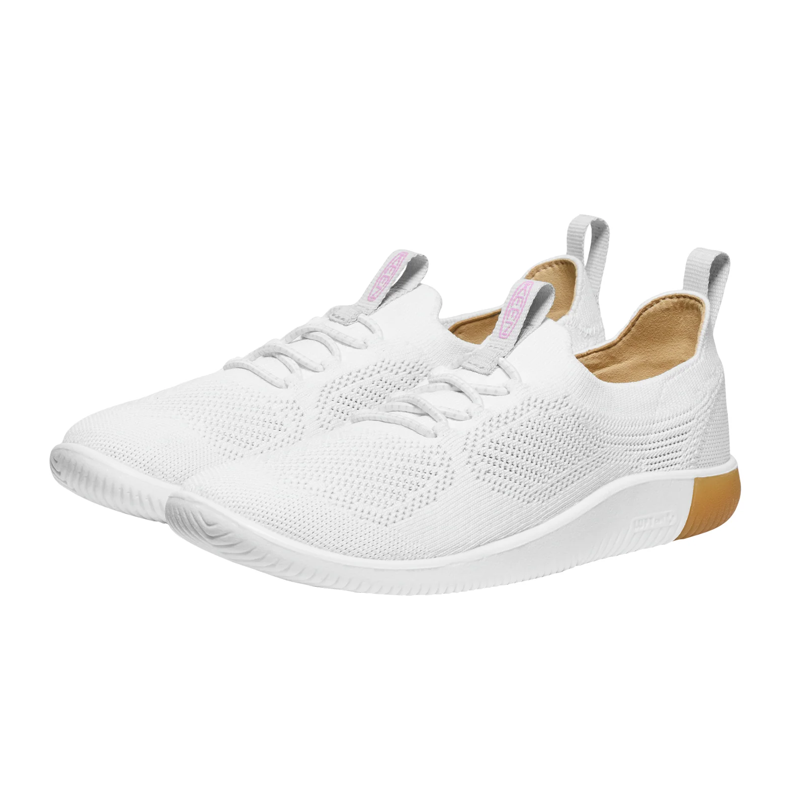 Keen KNX Knit Lace Sneaker (Women) - Star White/Moonlite Mauve - Image 3