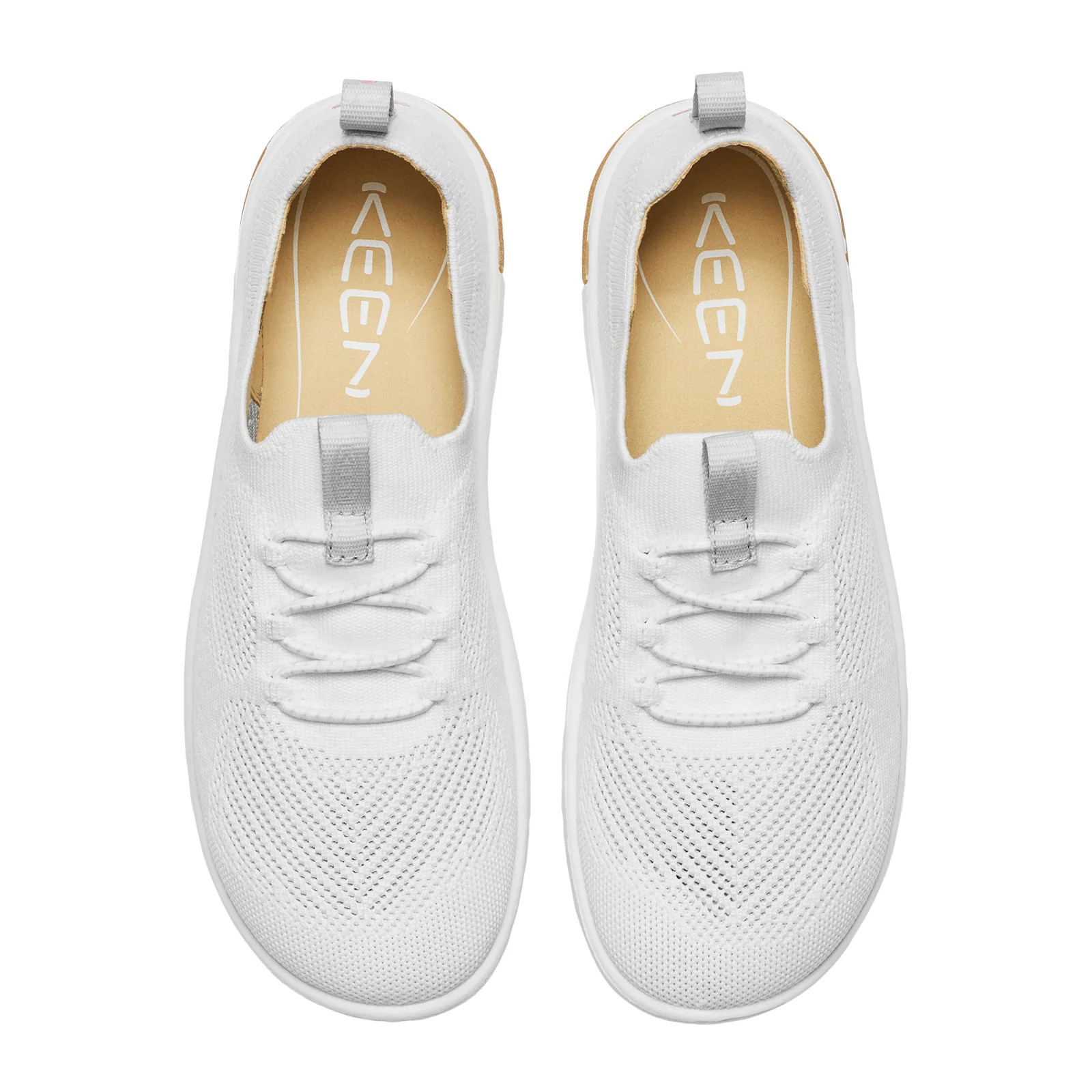 Keen KNX Knit Lace Sneaker (Women) - Star White/Moonlite Mauve - Image 4