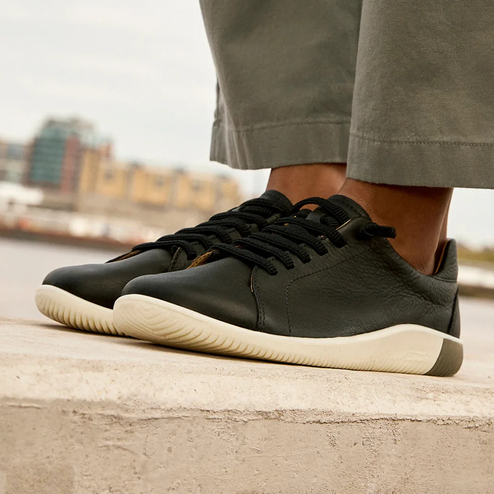 Keen KNX Lace Sneaker (Women) - Black/Star White - Image 7