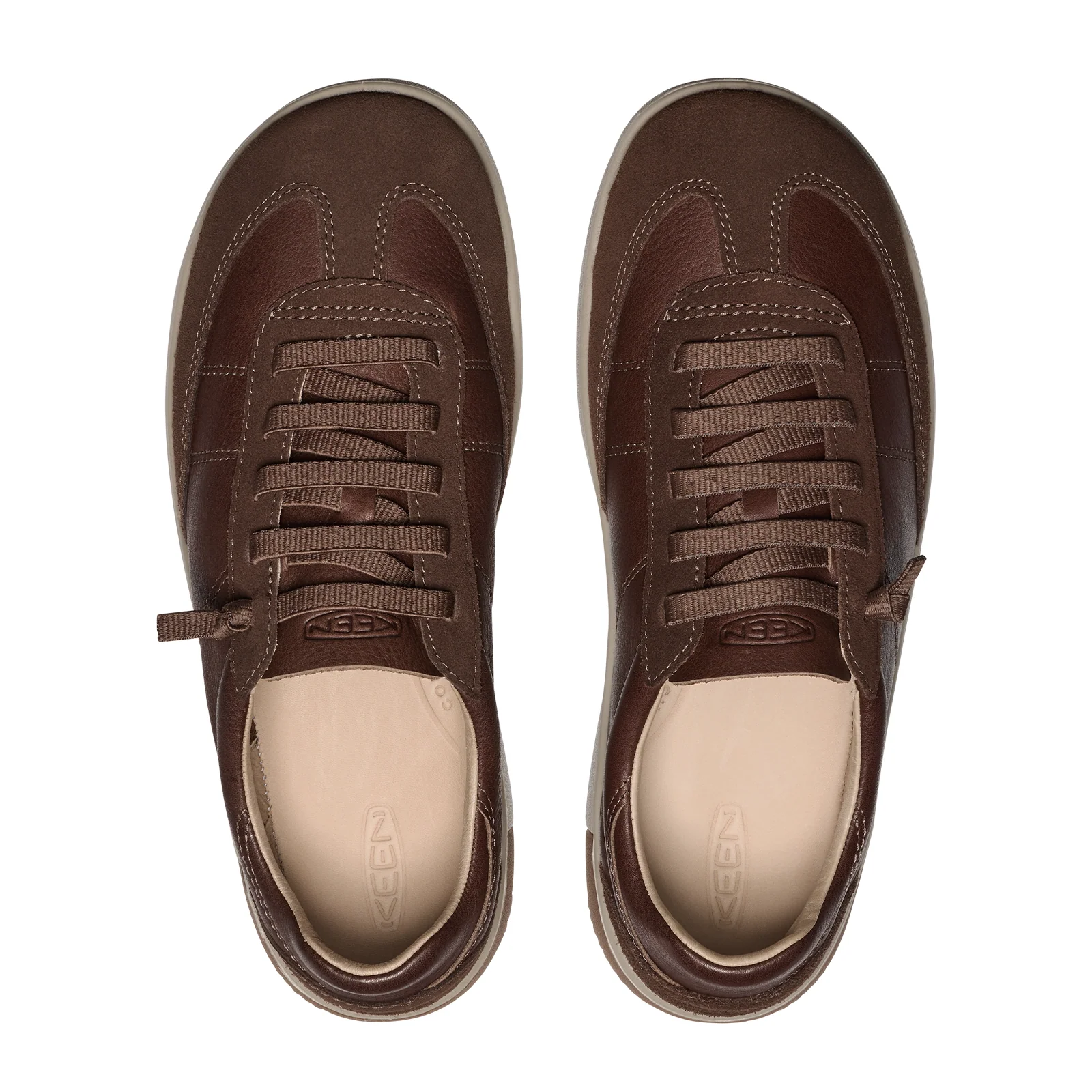 Keen KNX T-Toe Sneaker (Men) - Dark Earth/Plaza Taupe - Image 5