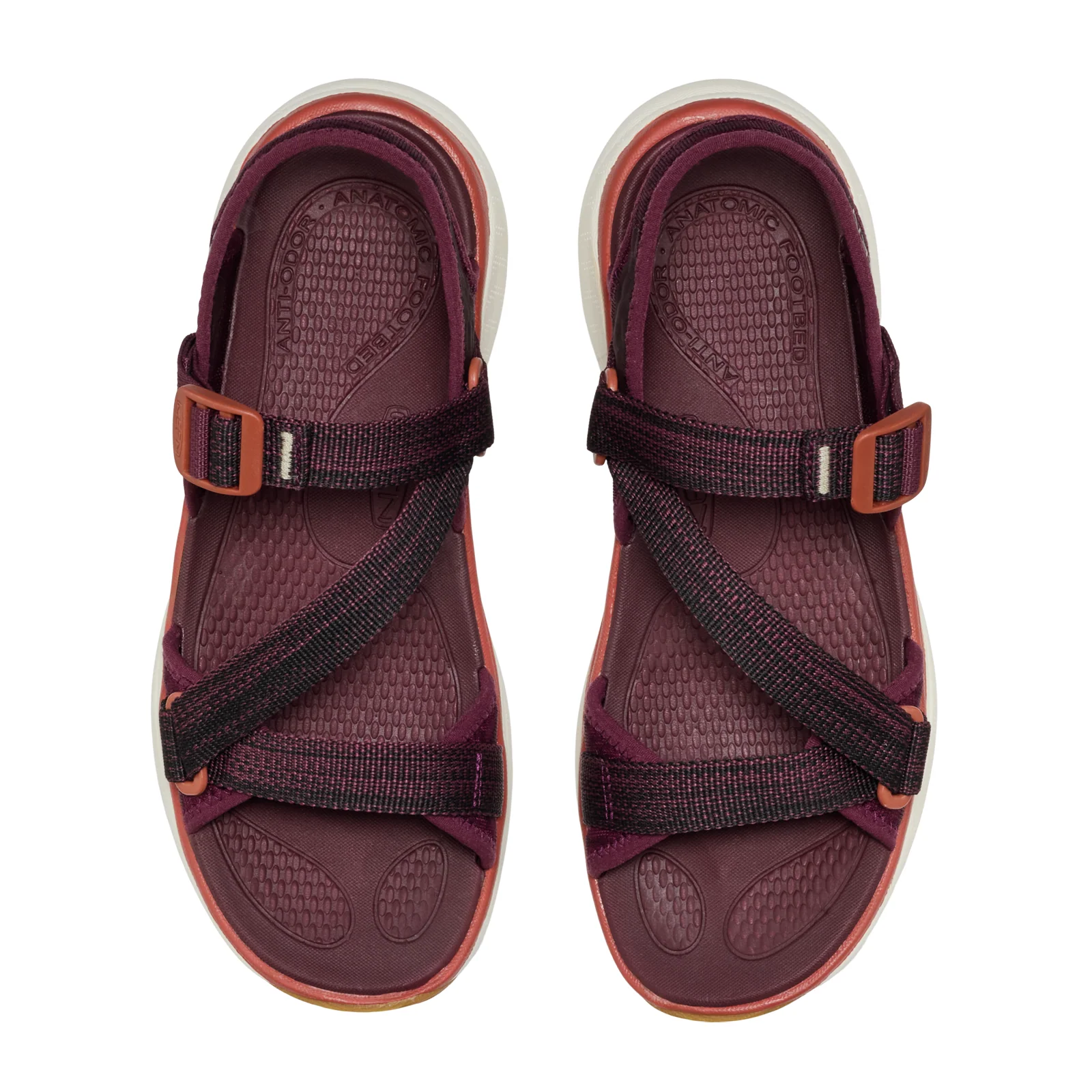 Keen Leiki Open Toe Sandal (Women) - Fig/Burnt Brick - Image 4