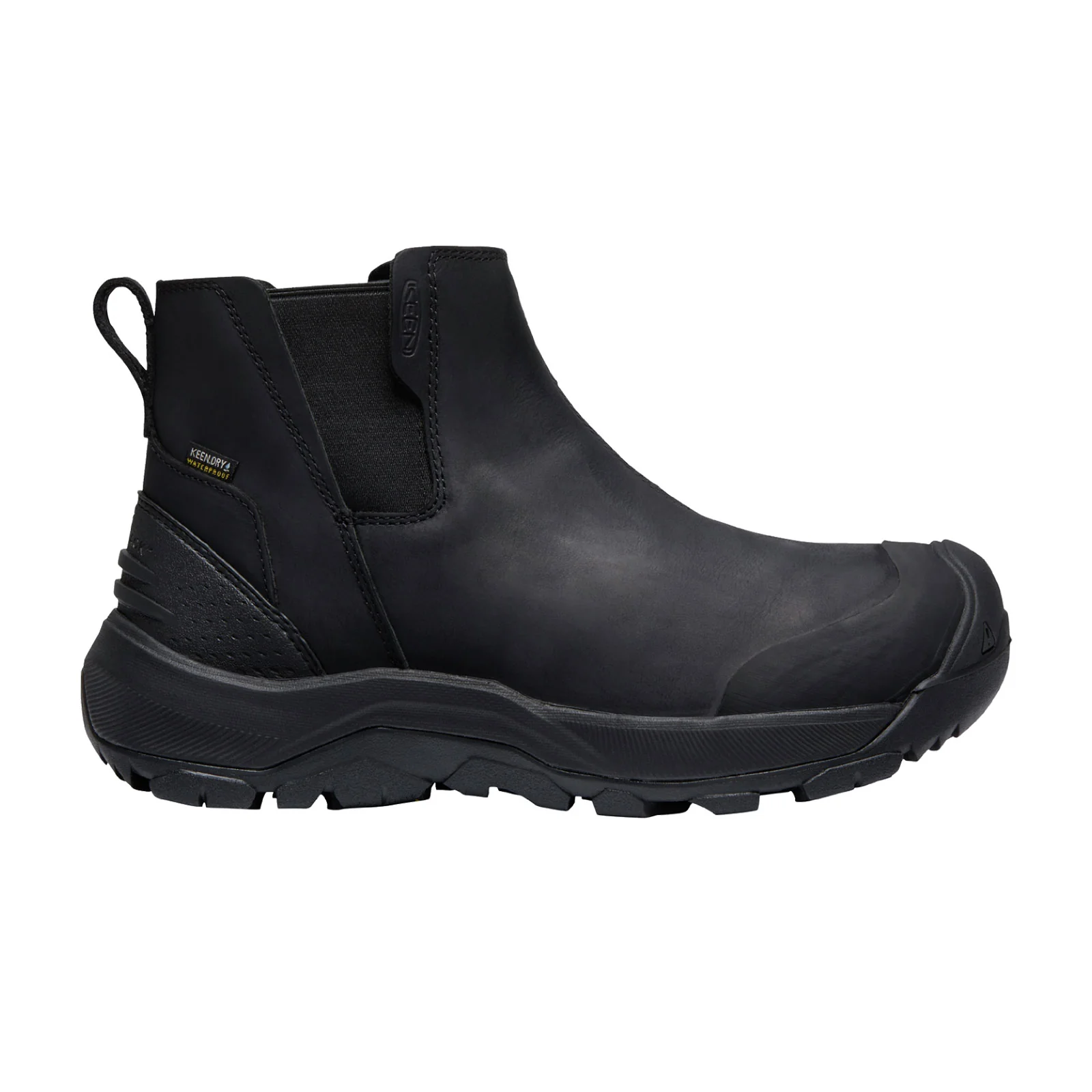Keen Revel IV Slip On Chelsea Boot (Men) - Black/Black