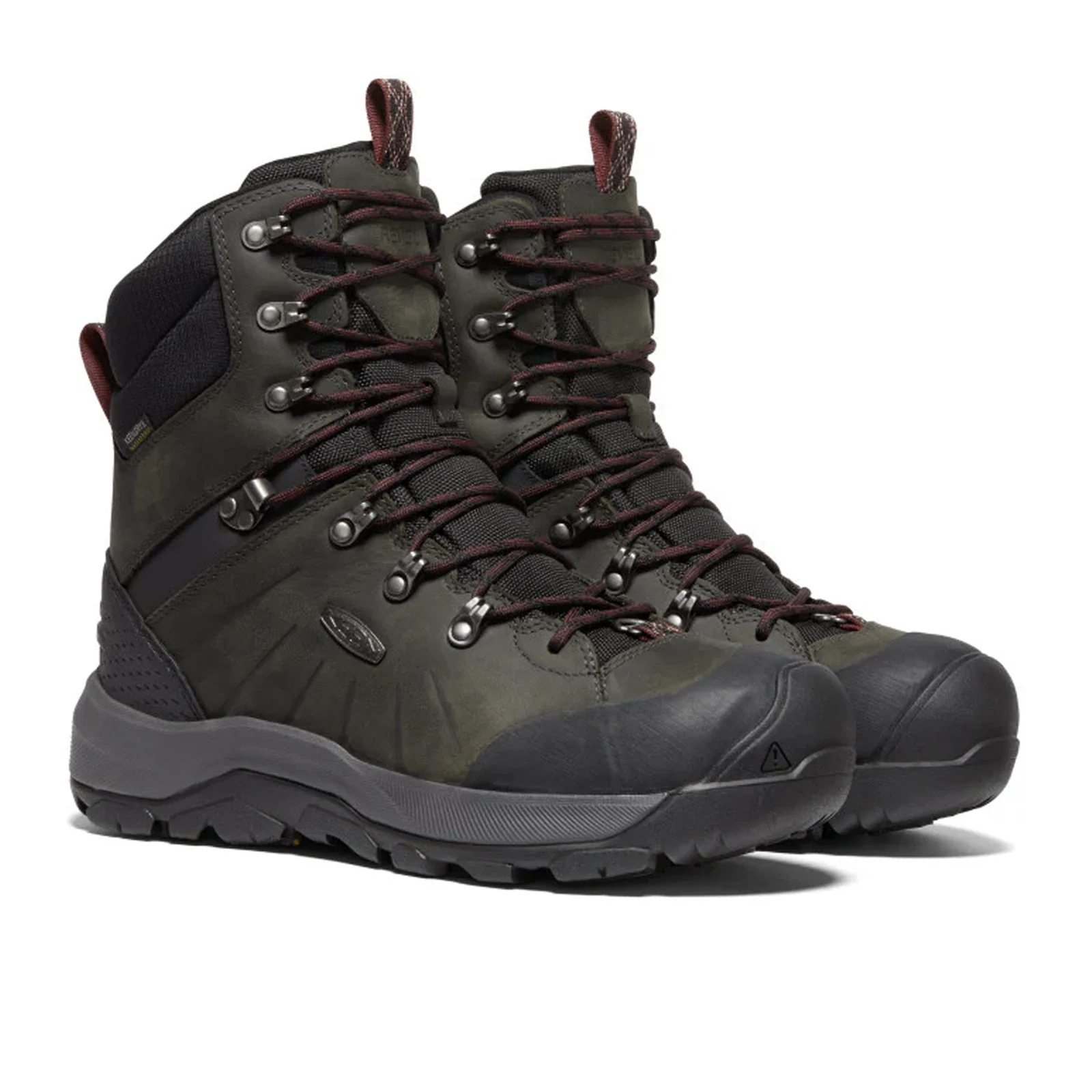 Keen Revel IV High Polar Boot (Men) - Magnet/Red Carpet - Image 2