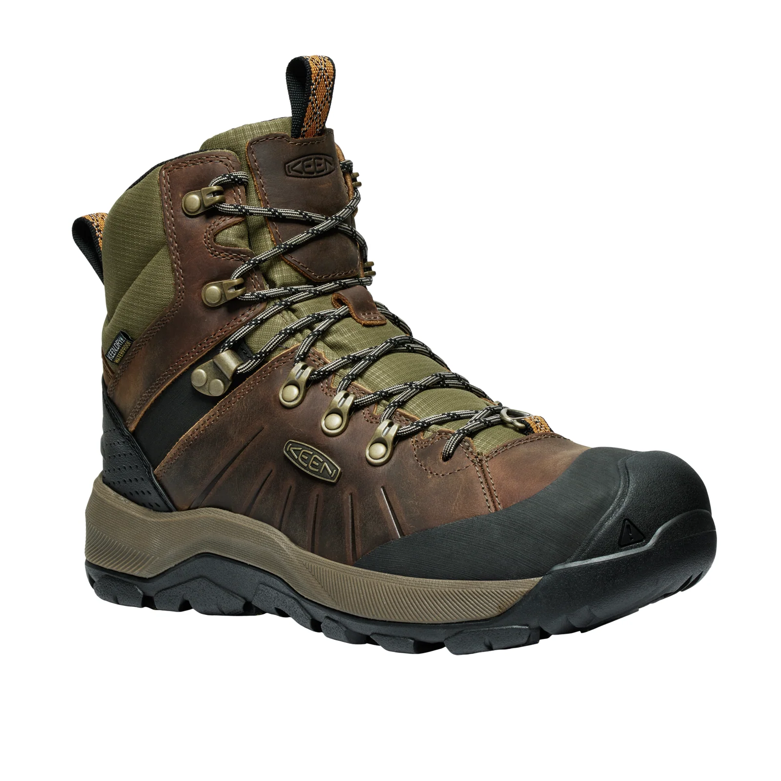 Keen Revel IV Mid Polar Boot (Men) - Bison/Orange Pepper - Image 2