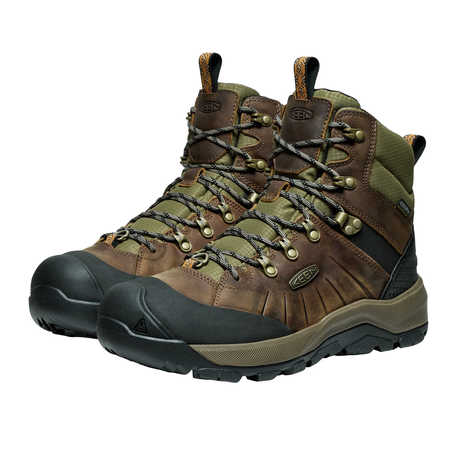 Keen Revel IV Mid Polar Boot (Men) - Bison/Orange Pepper - Image 3