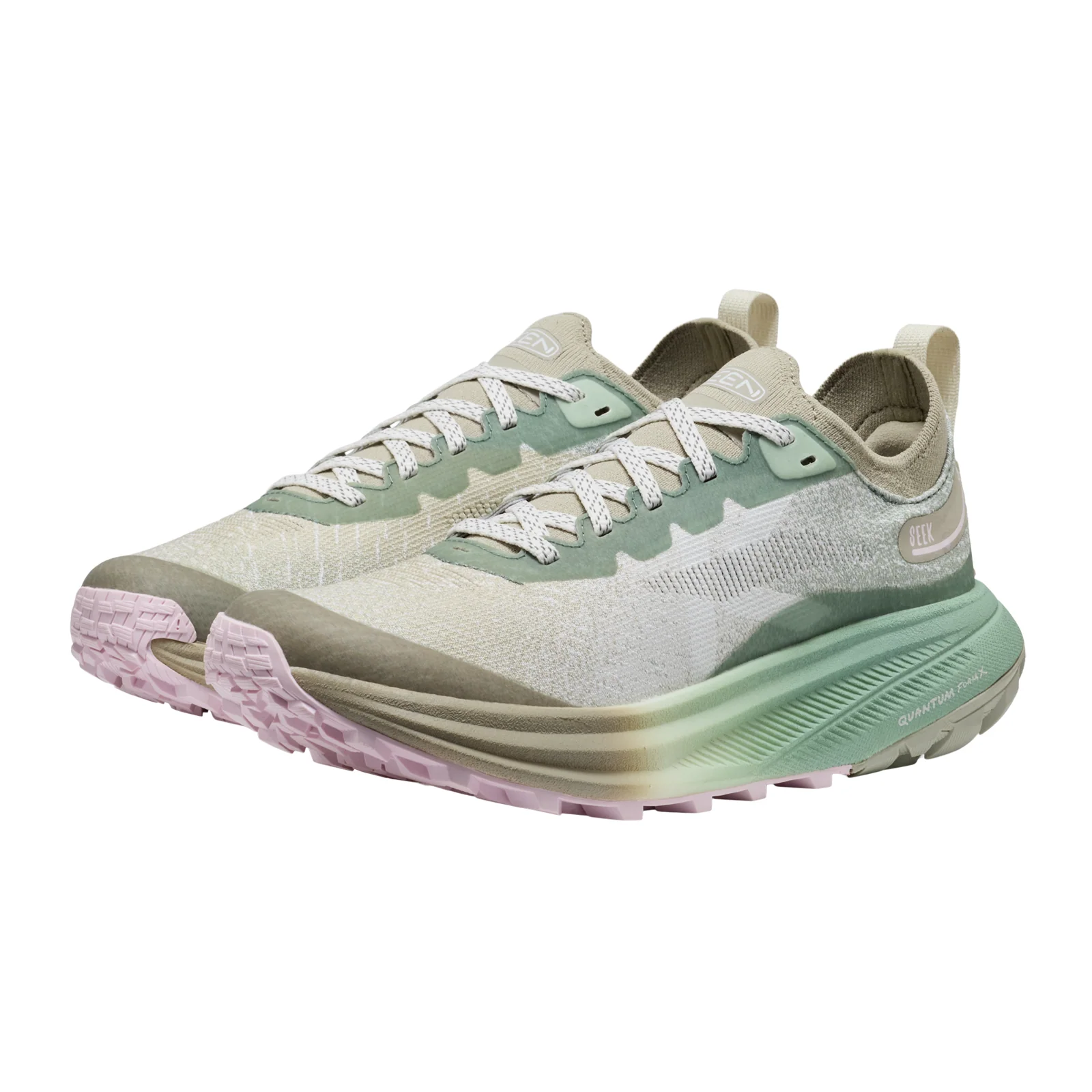 Keen Seek Trail Running Shoe (Women) - Lily Pad/Abbey Stone - Image 3