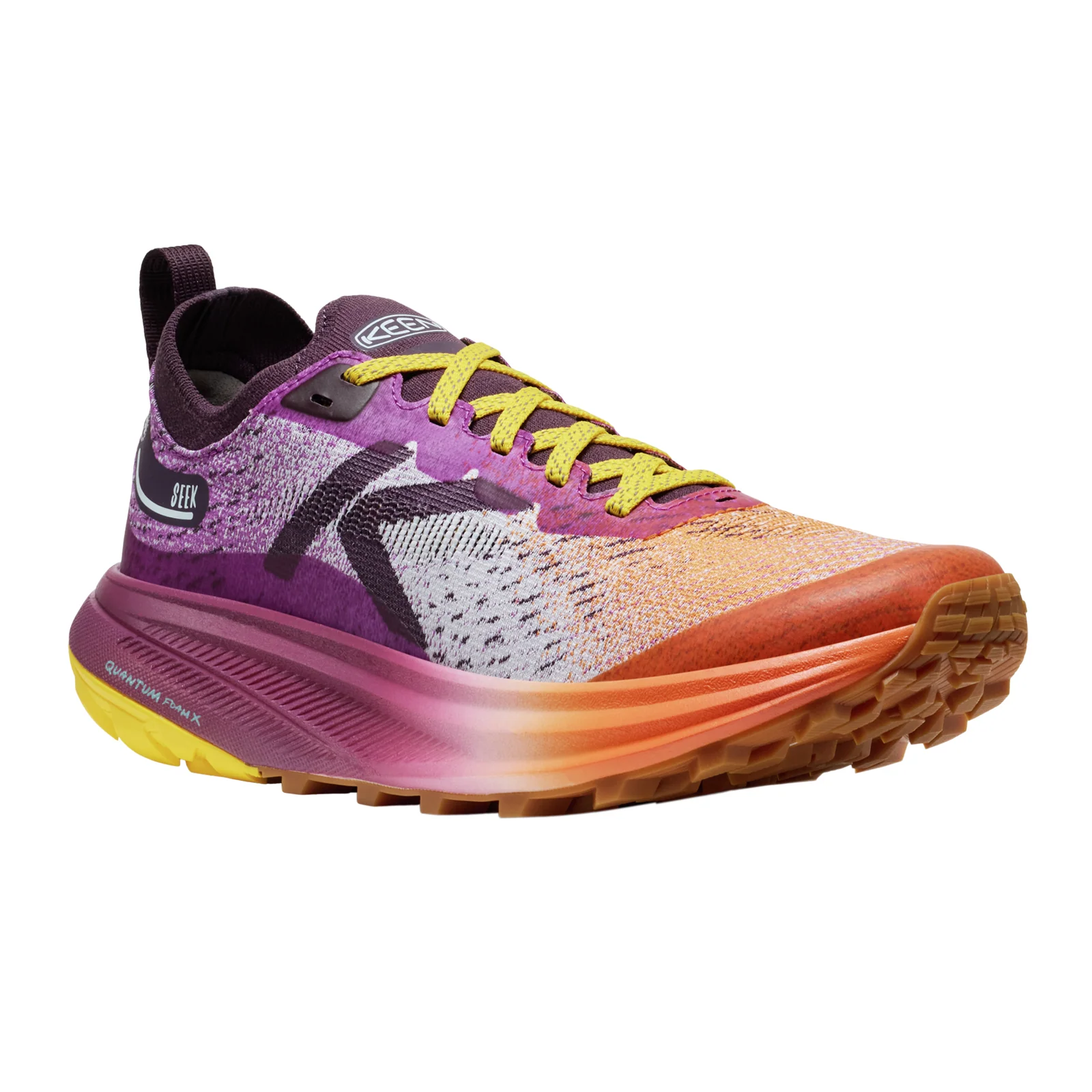 Keen Seek Trail Running Shoe (Women) - Willowherb/Orange Peel - Image 2