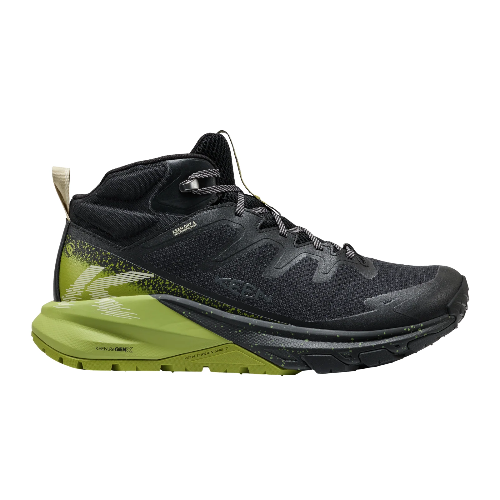 Keen Targhee Apex Mid Waterproof Hiking Boot (Men) - Black/Golden Cypress