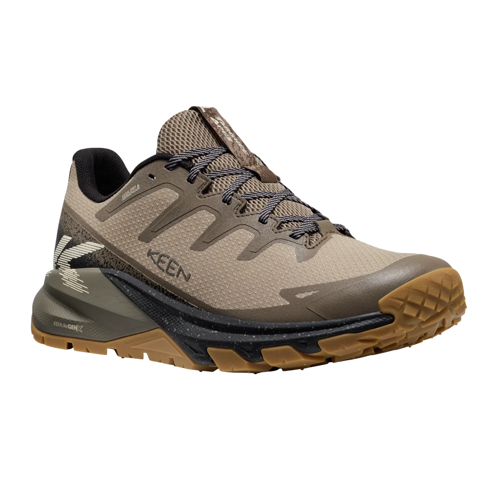 Keen Targhee Apex Waterproof Hiking Shoe (Men) - Brindle/Canteen - Image 2