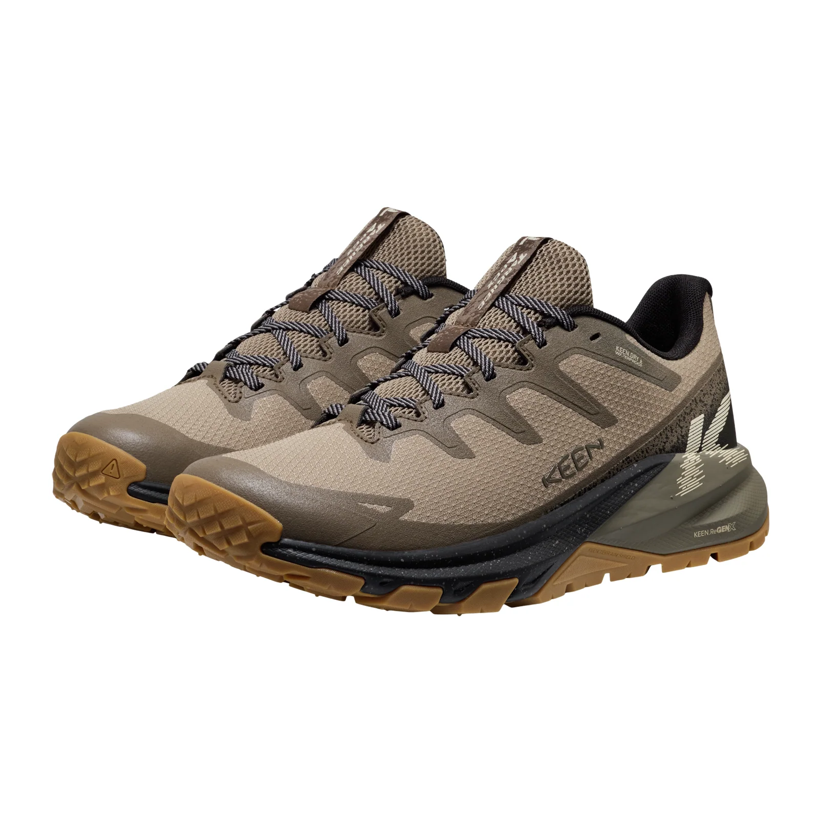 Keen Targhee Apex Waterproof Hiking Shoe (Men) - Brindle/Canteen - Image 3
