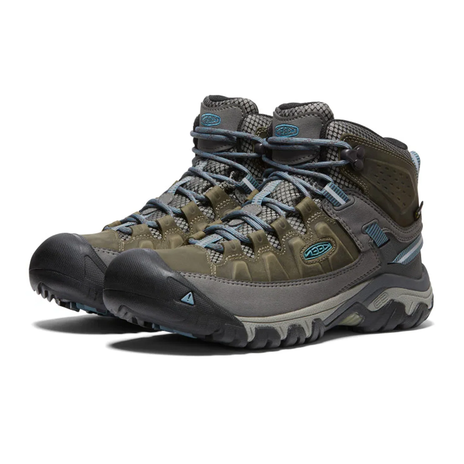 Keen Targhee III Waterproof Mid Hiking Boot (Women) - Magnet/Atlantic Blue - Image 2