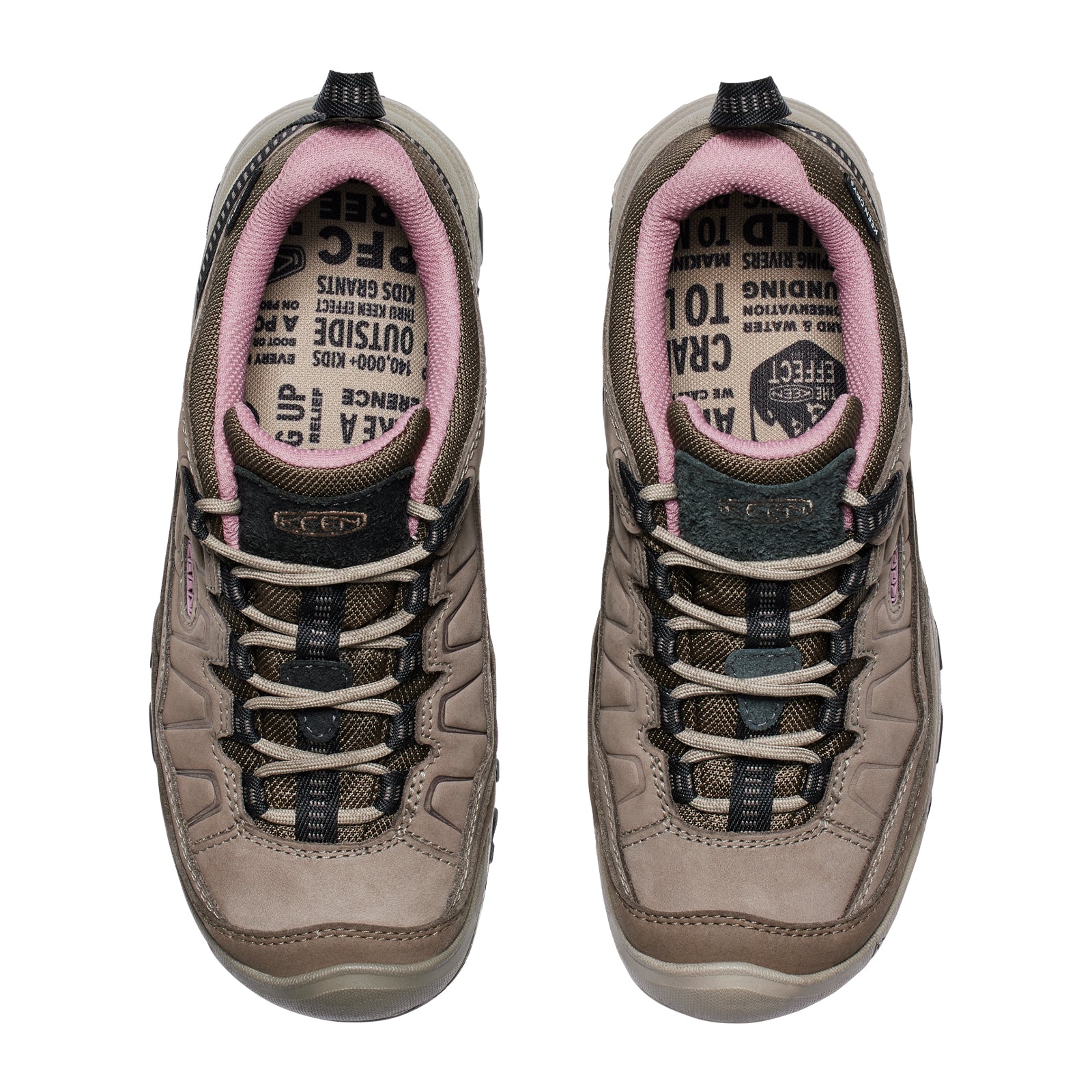 Keen Targhee IV Waterproof Hiking Shoe (Women) - Brindle/Nostalgia Rose - Image 4
