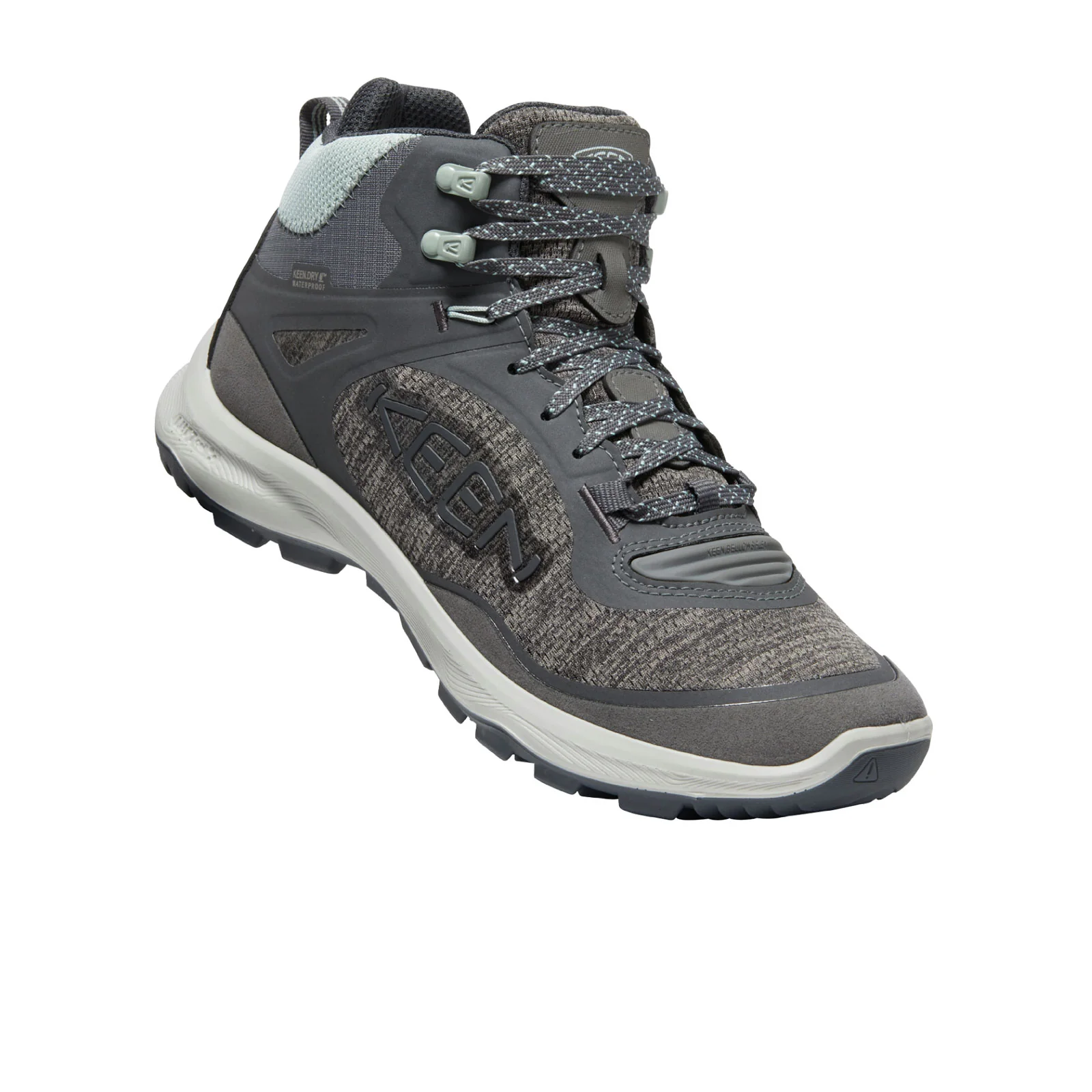 Keen Terradora Flex Mid Waterproof Hiking Boot (Women) - Magnet/Cloud Blue - Image 3