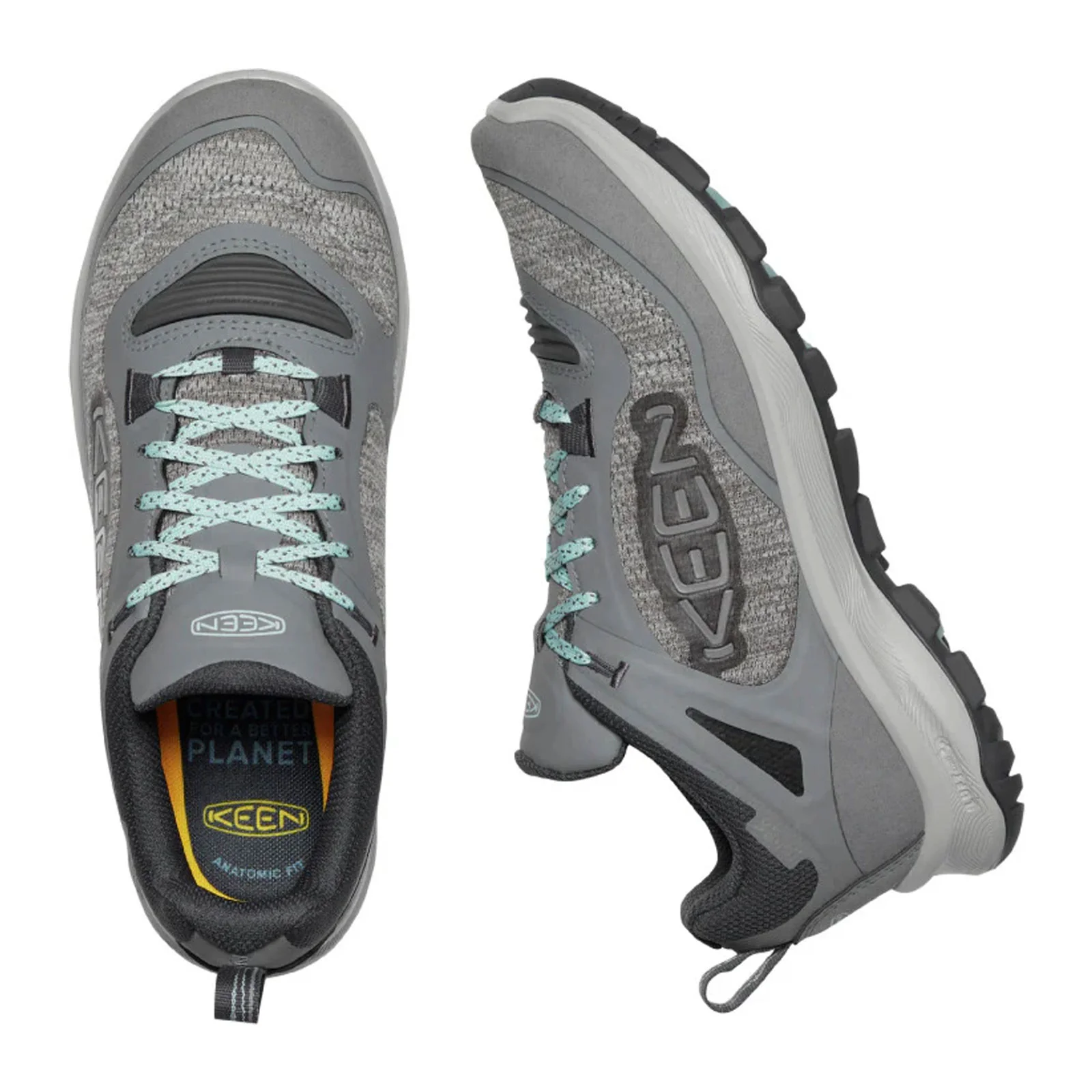 Keen Terradora Flex Waterproof Hiking Shoe (Women) - Steel Grey/Cloud Blue - Image 3