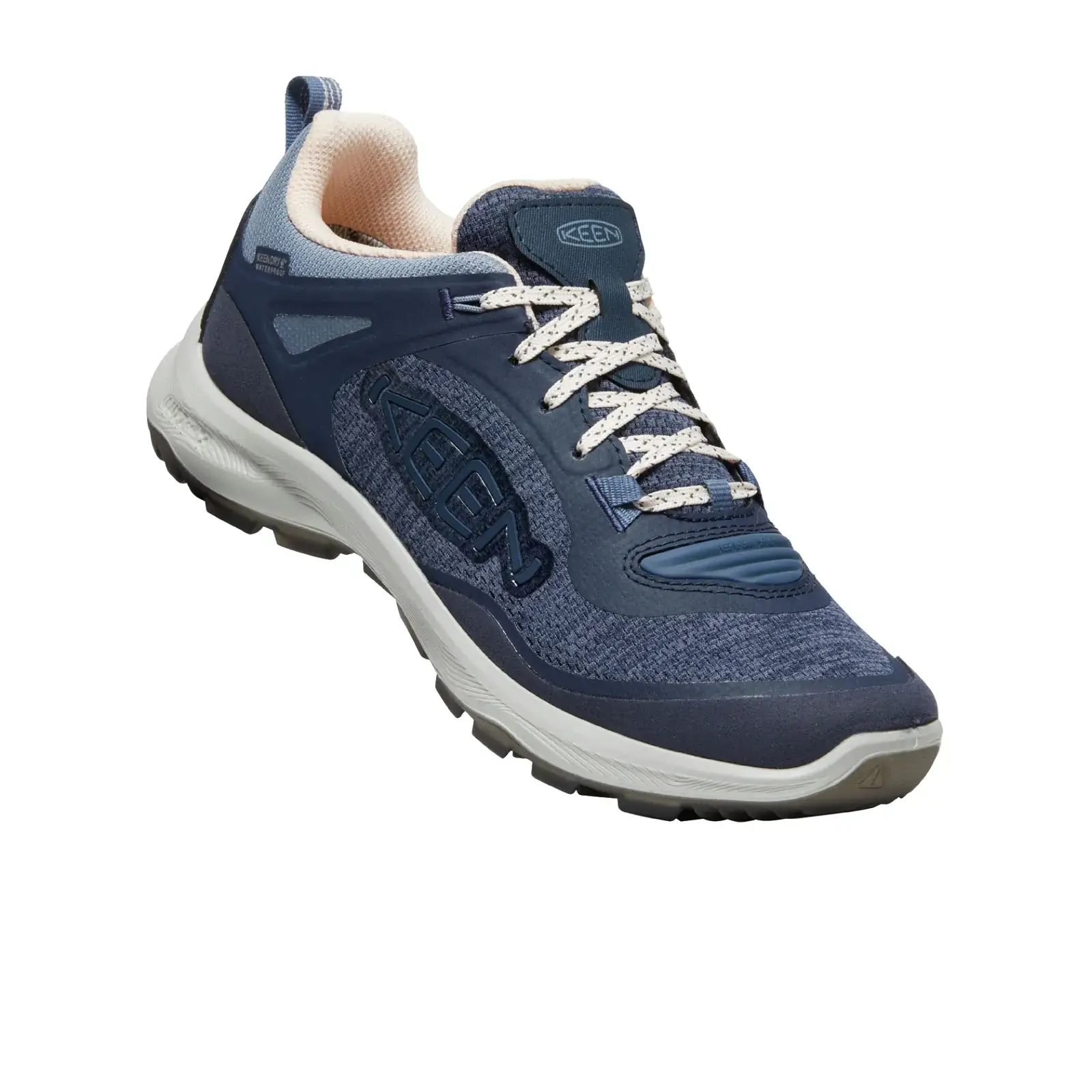 Keen Terradora Flex Waterproof Hiking Shoe (Women) - Vintage Indigo/Peachy Keen - Image 2