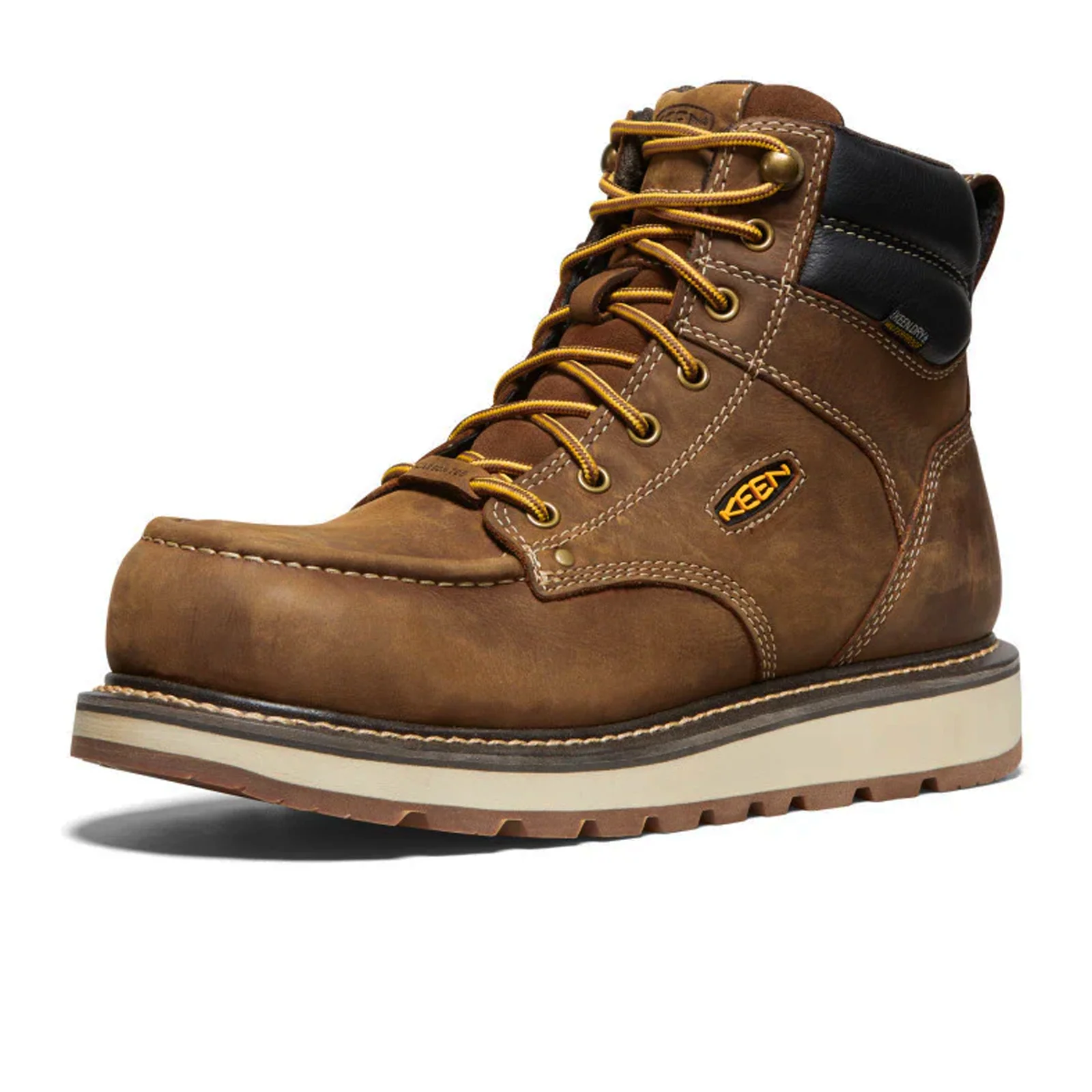Keen Utility Cincinnati 6" Waterproof Carbon Fiber Toe Work Boot (Men) - Belgian/Sandshell - Image 2