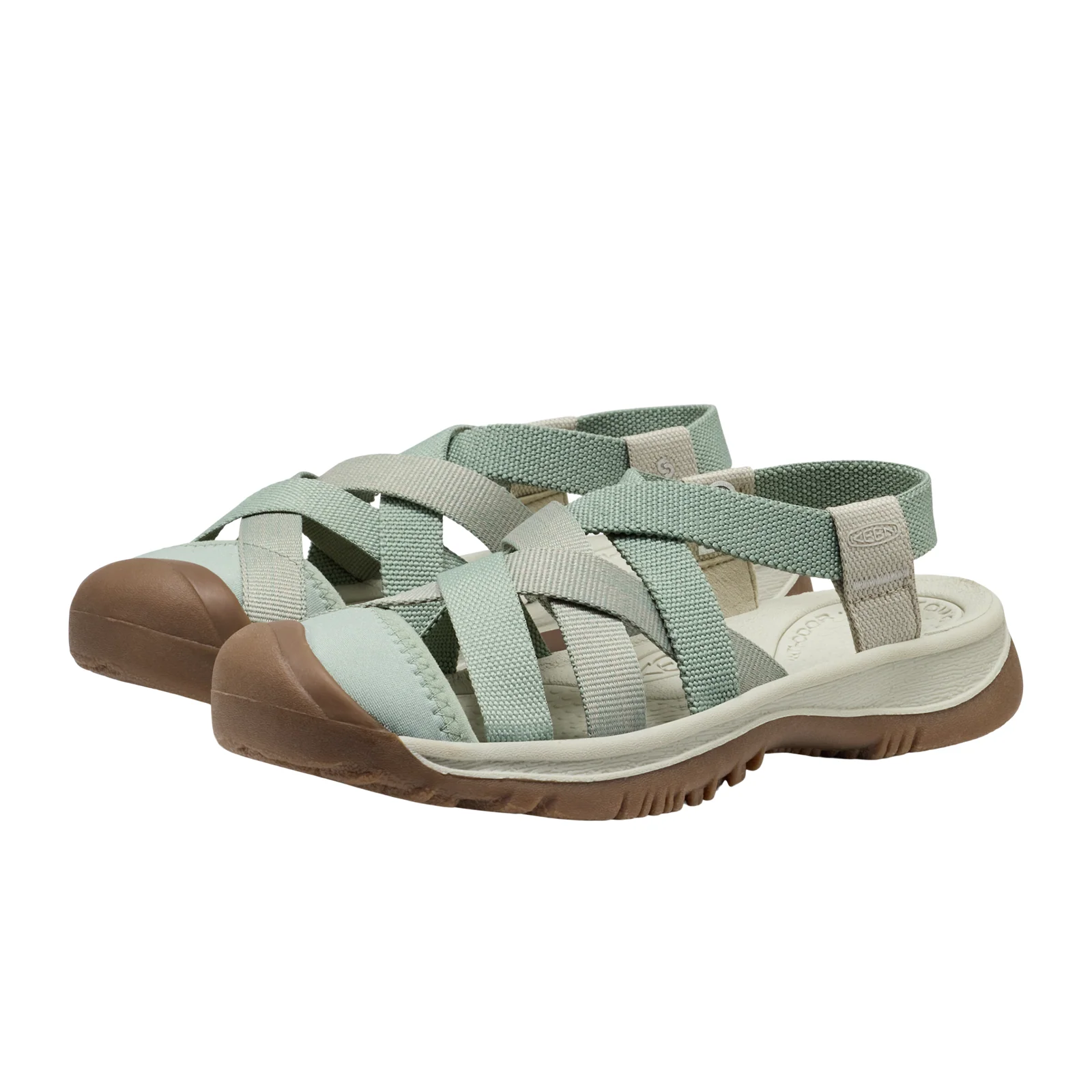 Keen Whisper Lattice Active Sandal (Women) - Lily Pad/Plaza Taupe - Image 2