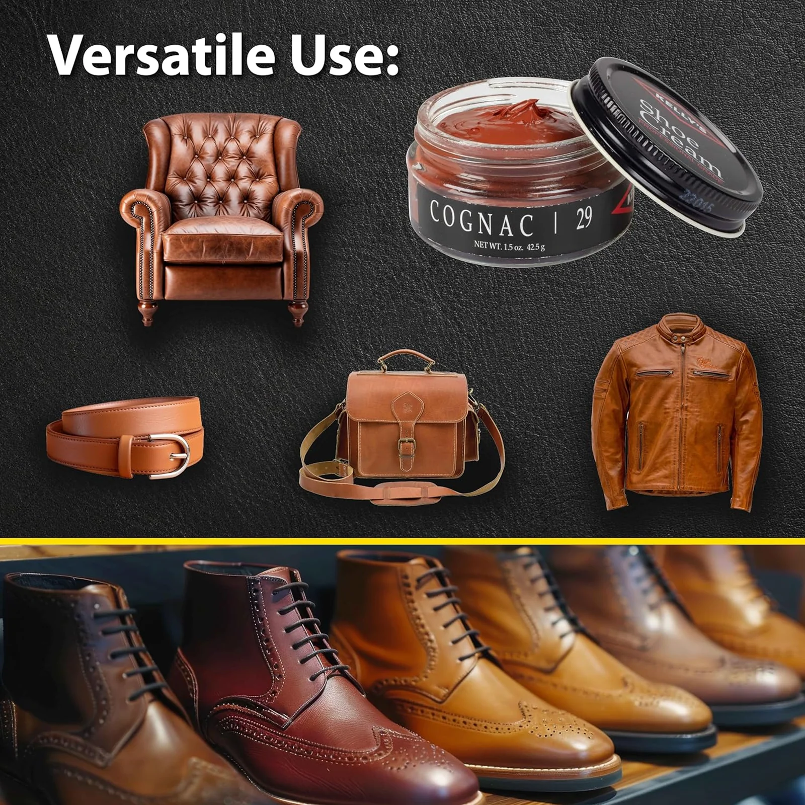 Kelly's Shoe Polish - Cognac - Image 4
