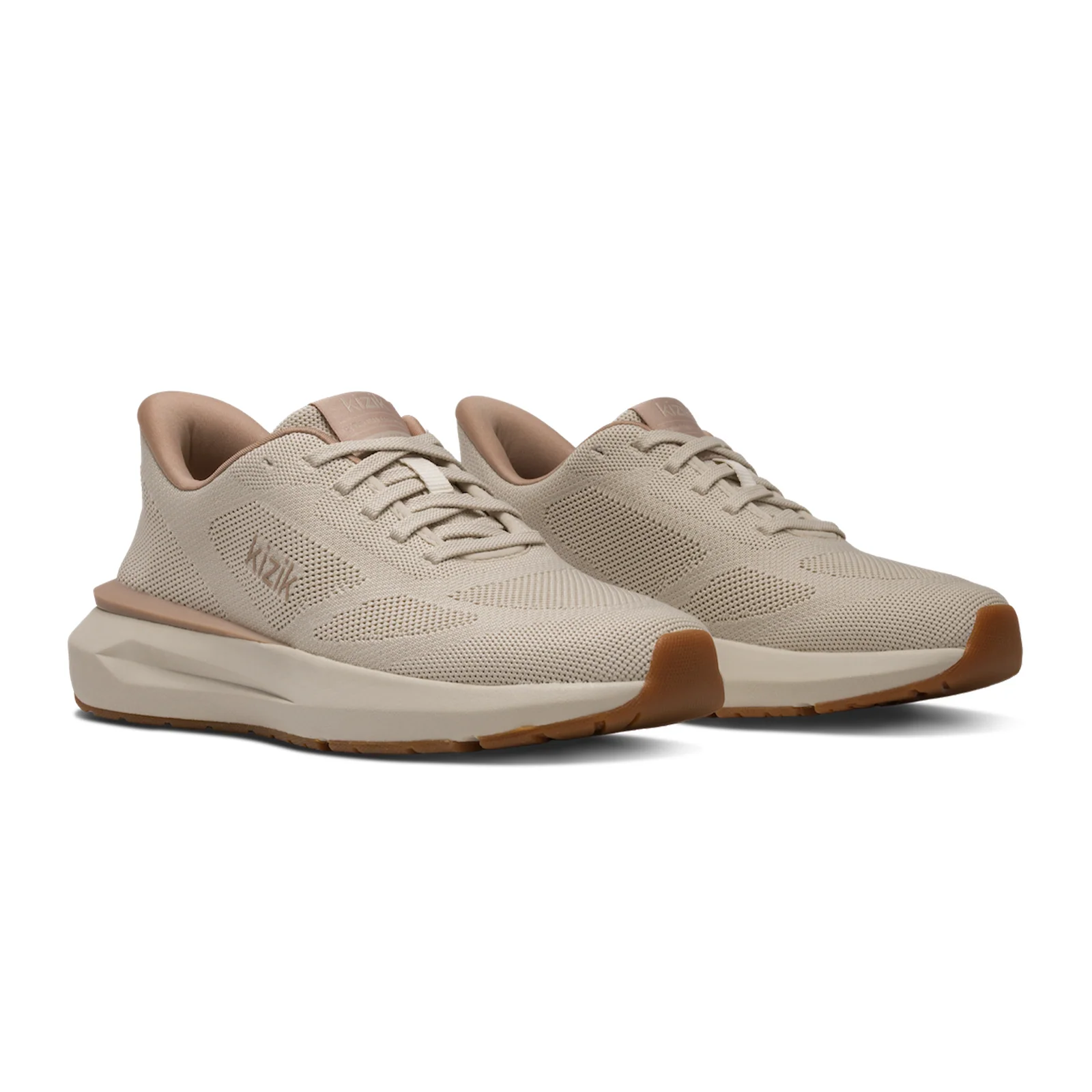 Kizik Athens 2 Knit Sneaker (Women) - Oatmeal/Warm Taupe - Image 3