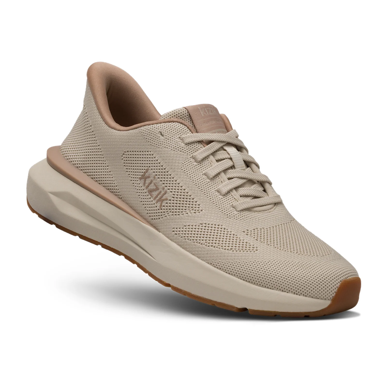 Kizik Athens 2 Knit Sneaker (Women) - Oatmeal/Warm Taupe - Image 4