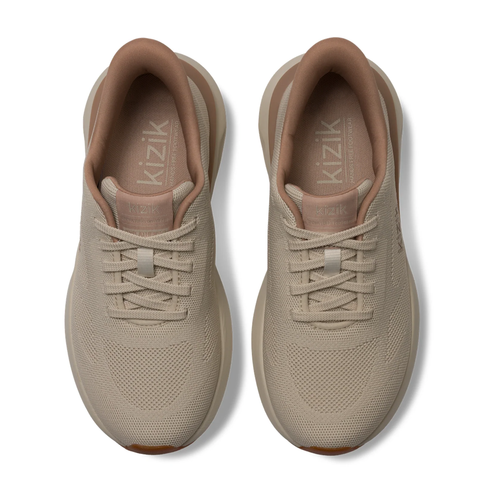 Kizik Athens 2 Knit Sneaker (Women) - Oatmeal/Warm Taupe - Image 6