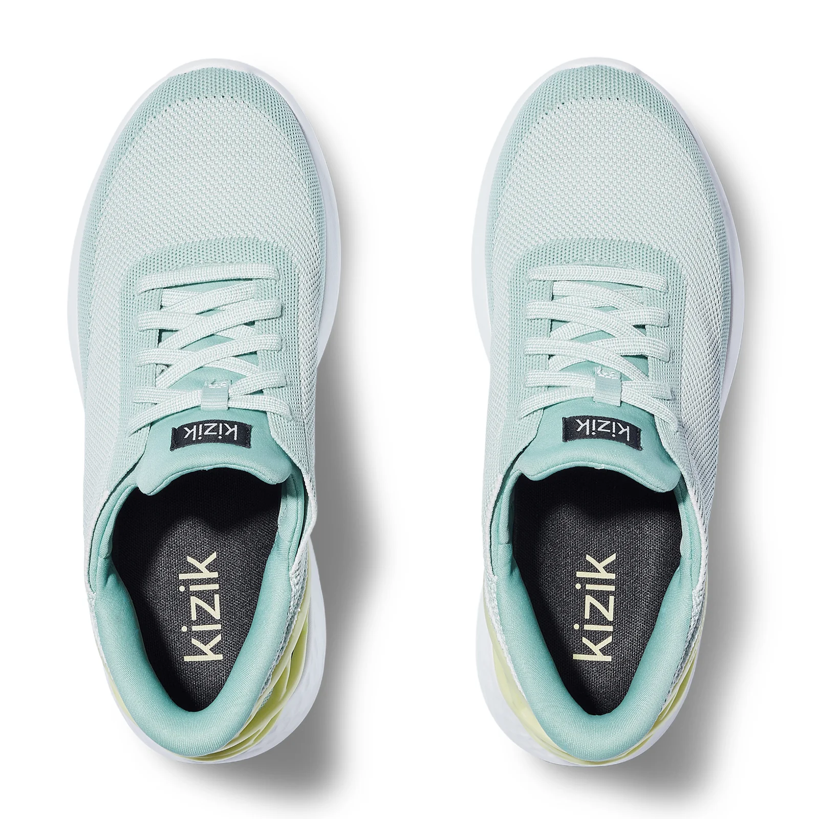 Kizik Athens Sneaker (Unisex) - Surf Spray/Shadow Lime - Image 3