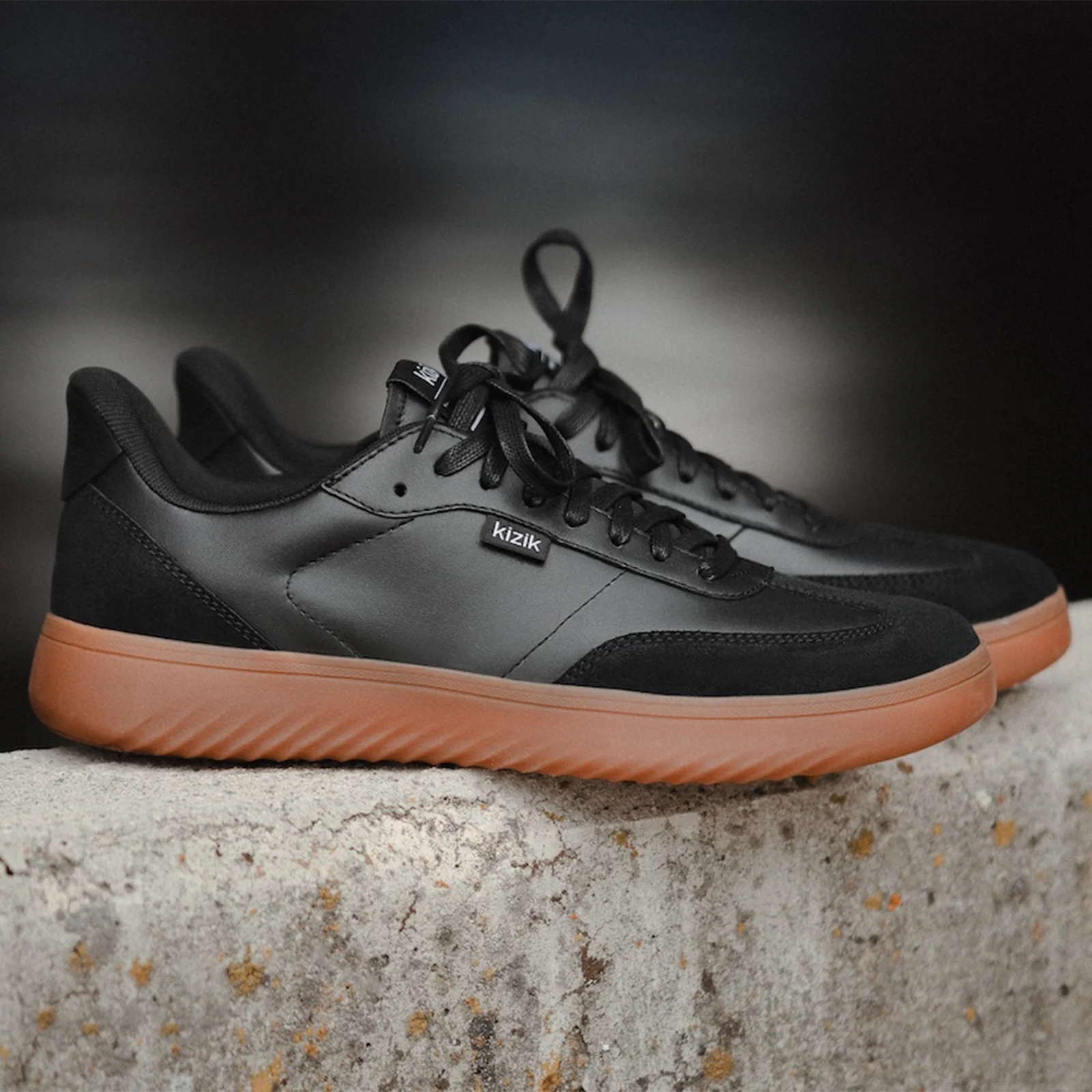 Kizik Camden Sneaker (Men) - Black/Gum - Image 11
