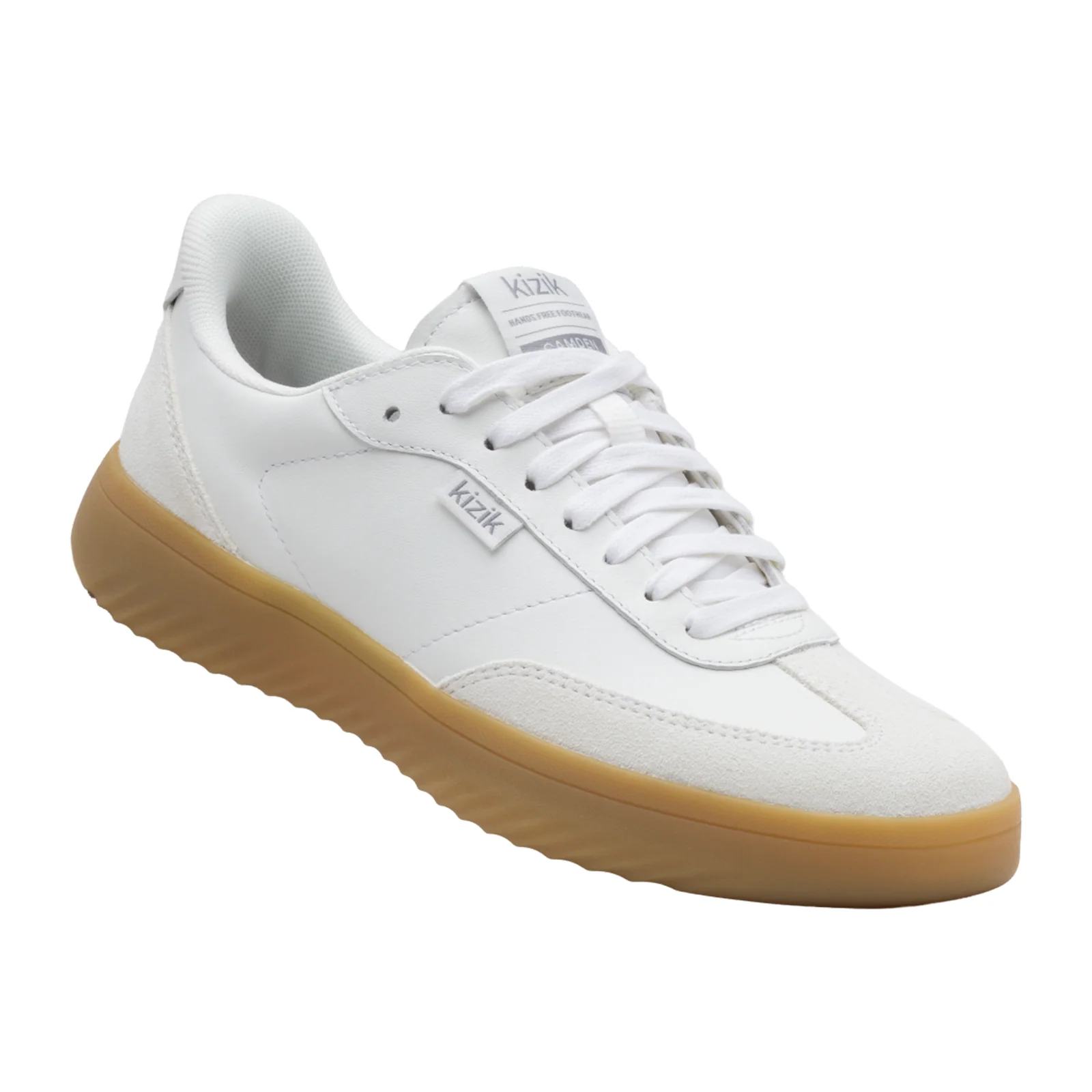 Kizik Camden Sneaker (Women) - White/Gum Rubber - Image 4