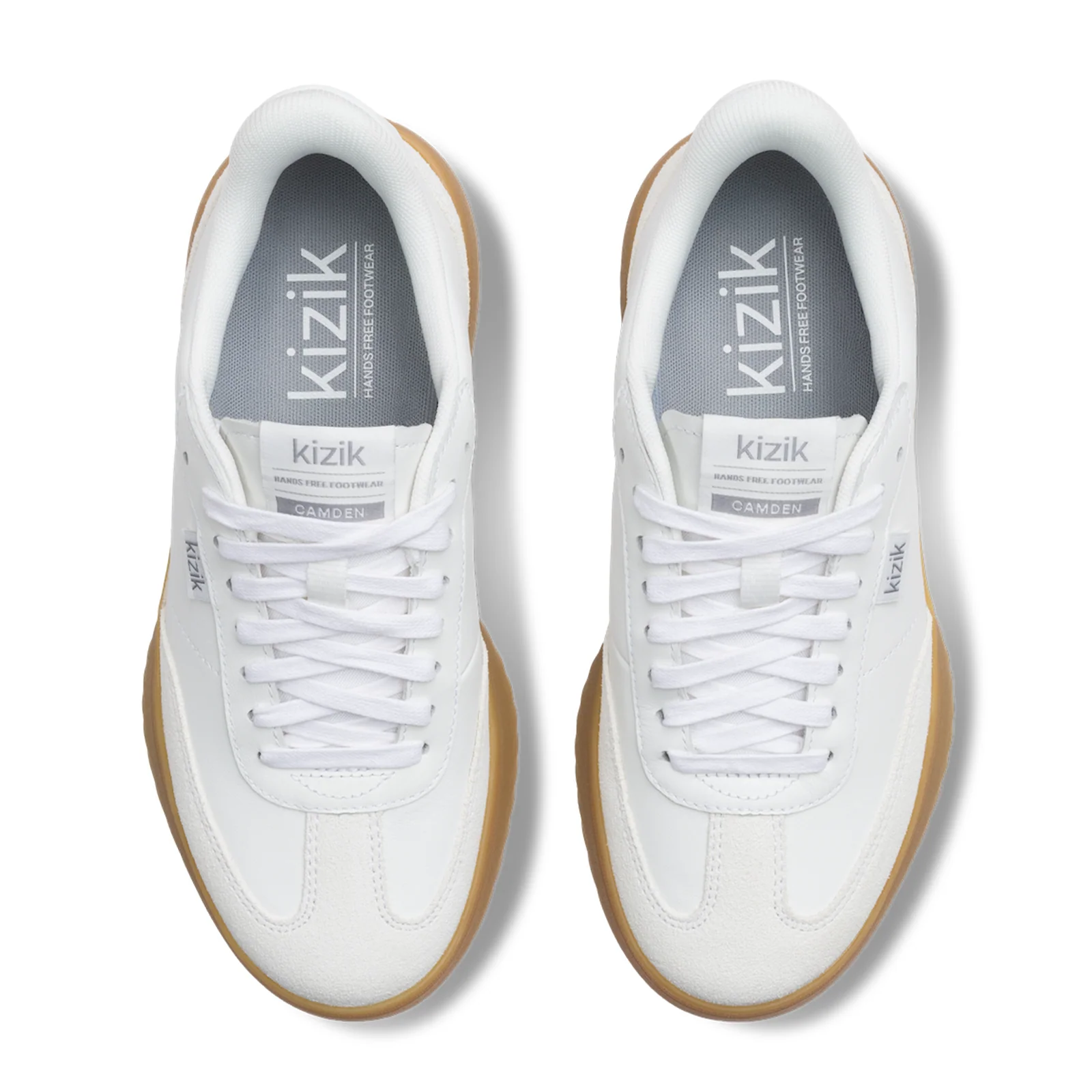 Kizik Camden Sneaker (Women) - White/Gum Rubber - Image 6
