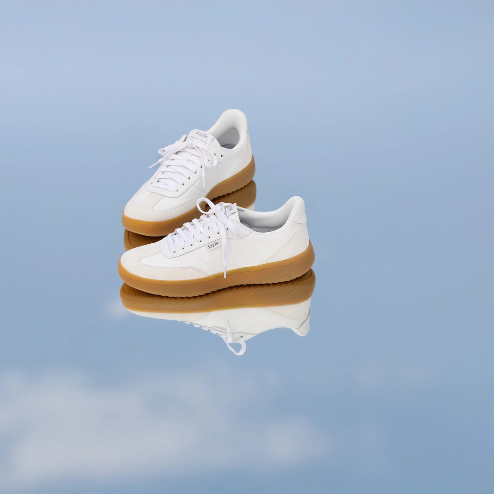 Kizik Camden Sneaker (Women) - White/Gum Rubber - Image 9