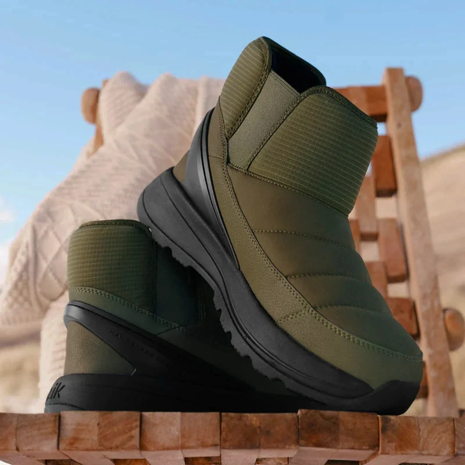 Kizik Juno 2 Low Insulated Boot (Men) - Dark Olive/Black - Image 9