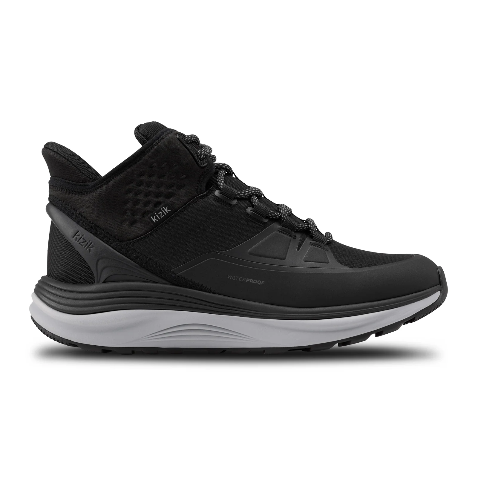 Kizik London All-Terrain Mid Waterproof Sneaker (Men) - Black/Alloy