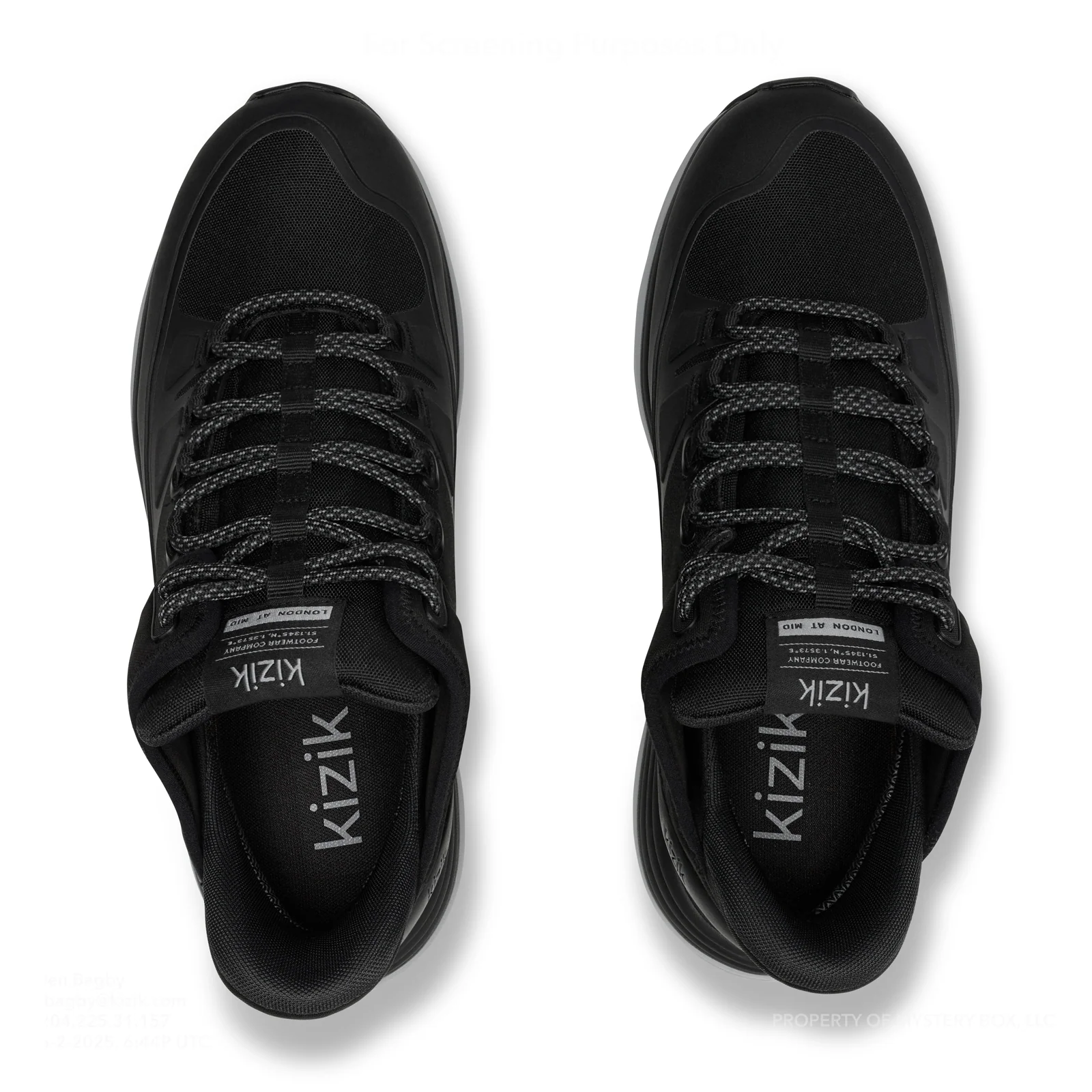 Kizik London All-Terrain Mid Waterproof Sneaker (Men) - Black/Alloy - Image 7