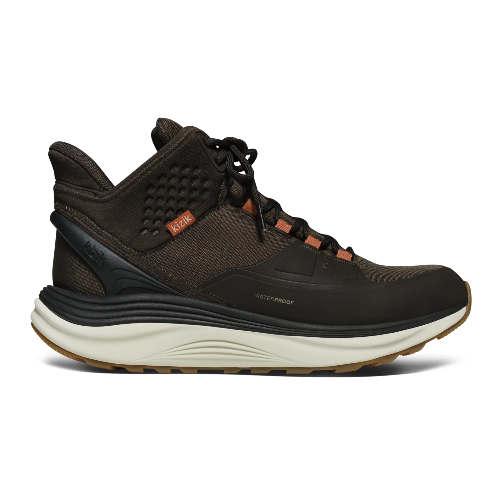 Kizik London All-Terrain Mid Waterproof Sneaker (Men) - Mole/Whitecap Gray