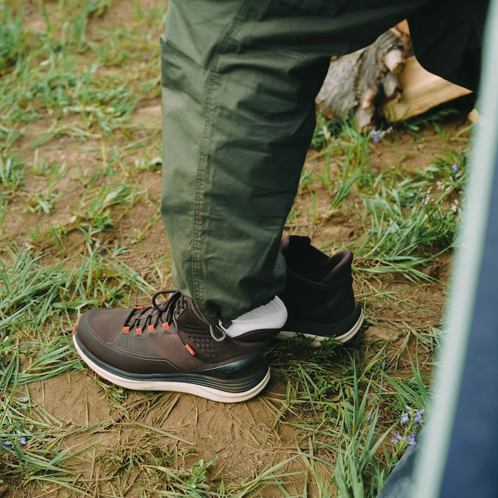 Kizik London All-Terrain Mid Waterproof Sneaker (Men) - Mole/Whitecap Gray - Image 8